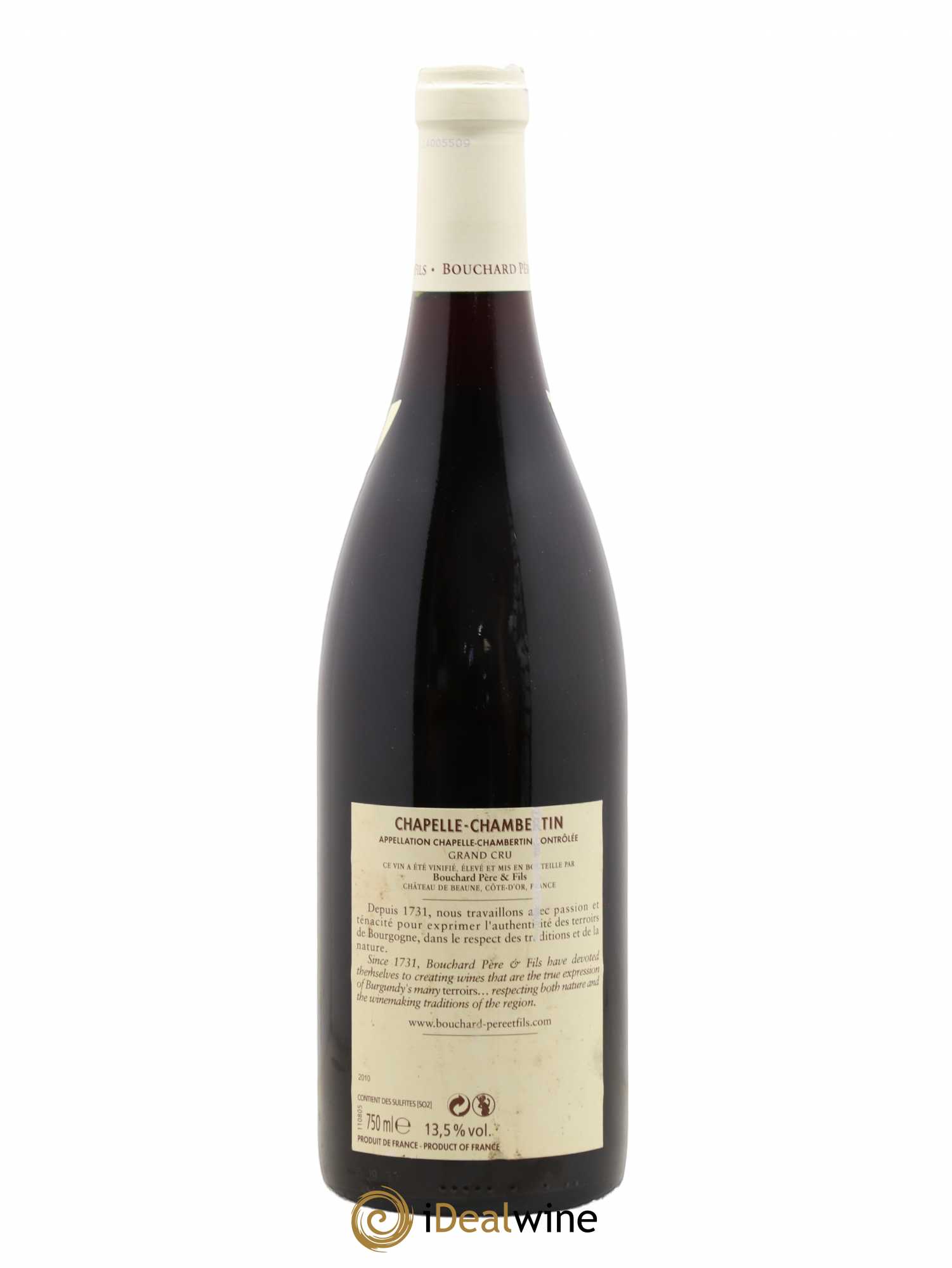 Chapelle-Chambertin Grand Cru Bouchard Père & Fils 2010 - Lot de 1 bouteille - 1