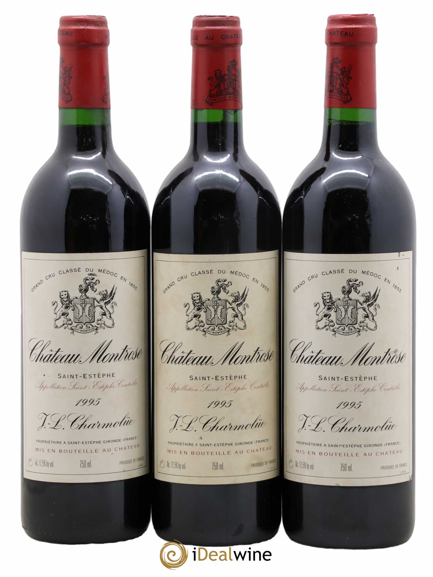 Château Montrose 2ème Grand Cru Classé 1995 - Lot de 3 bouteilles - 0