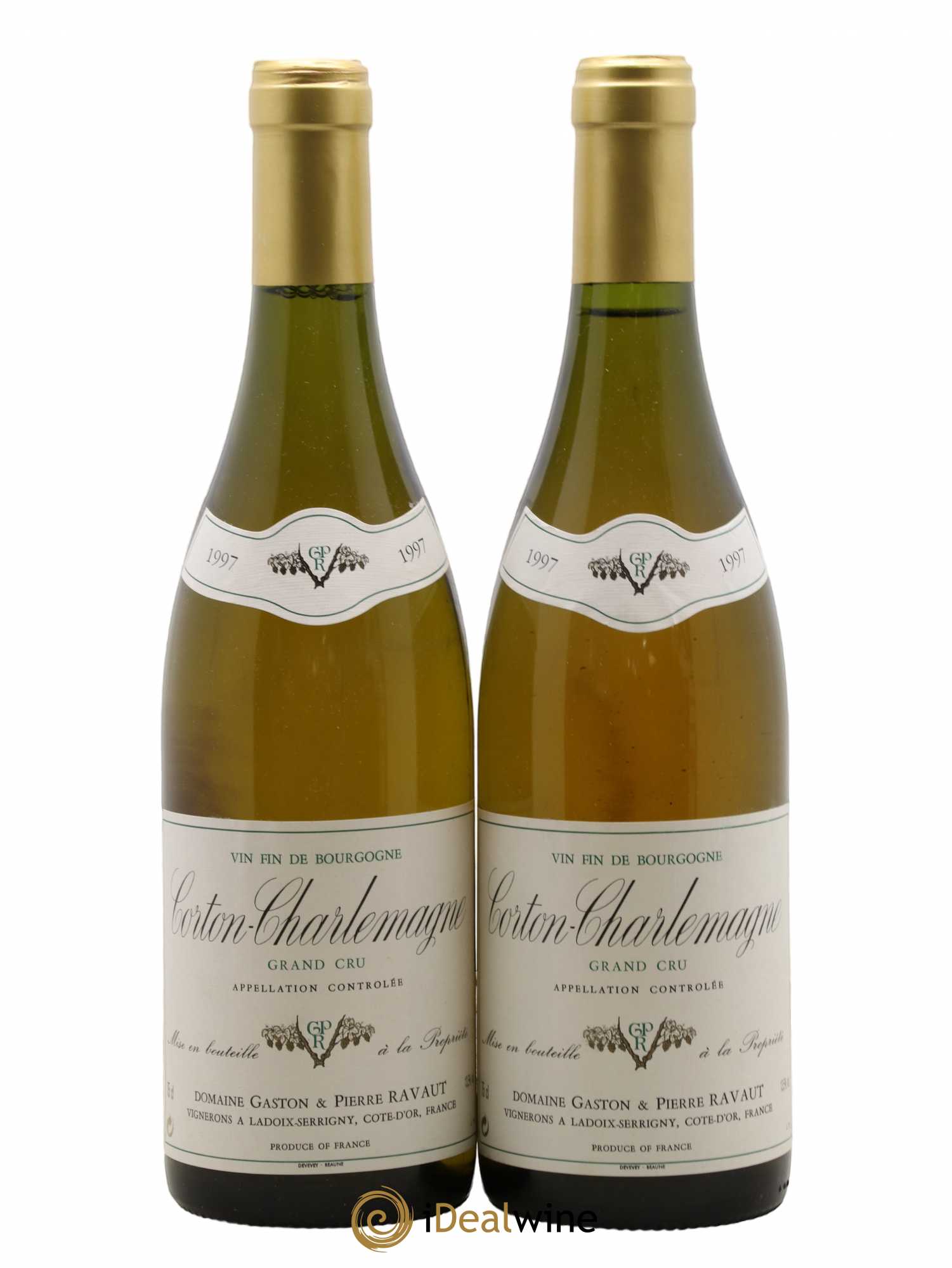 Corton-Charlemagne Grand Cru Gason & Pierre Ravaut 1997 - Lot de 2 bouteilles - 0