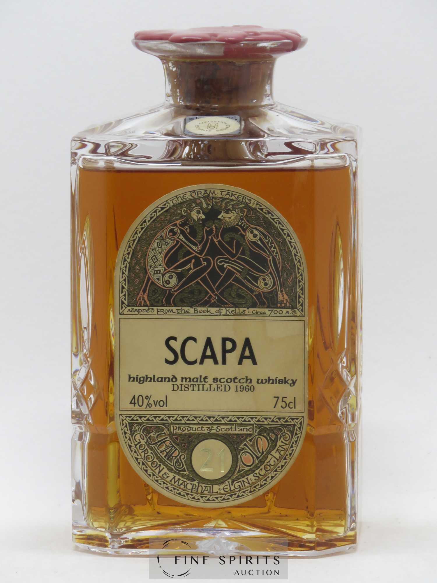 Scapa 21 years 1960 Of. The Dram Taker's Square Decanter - Lot of 1 bottle - 1