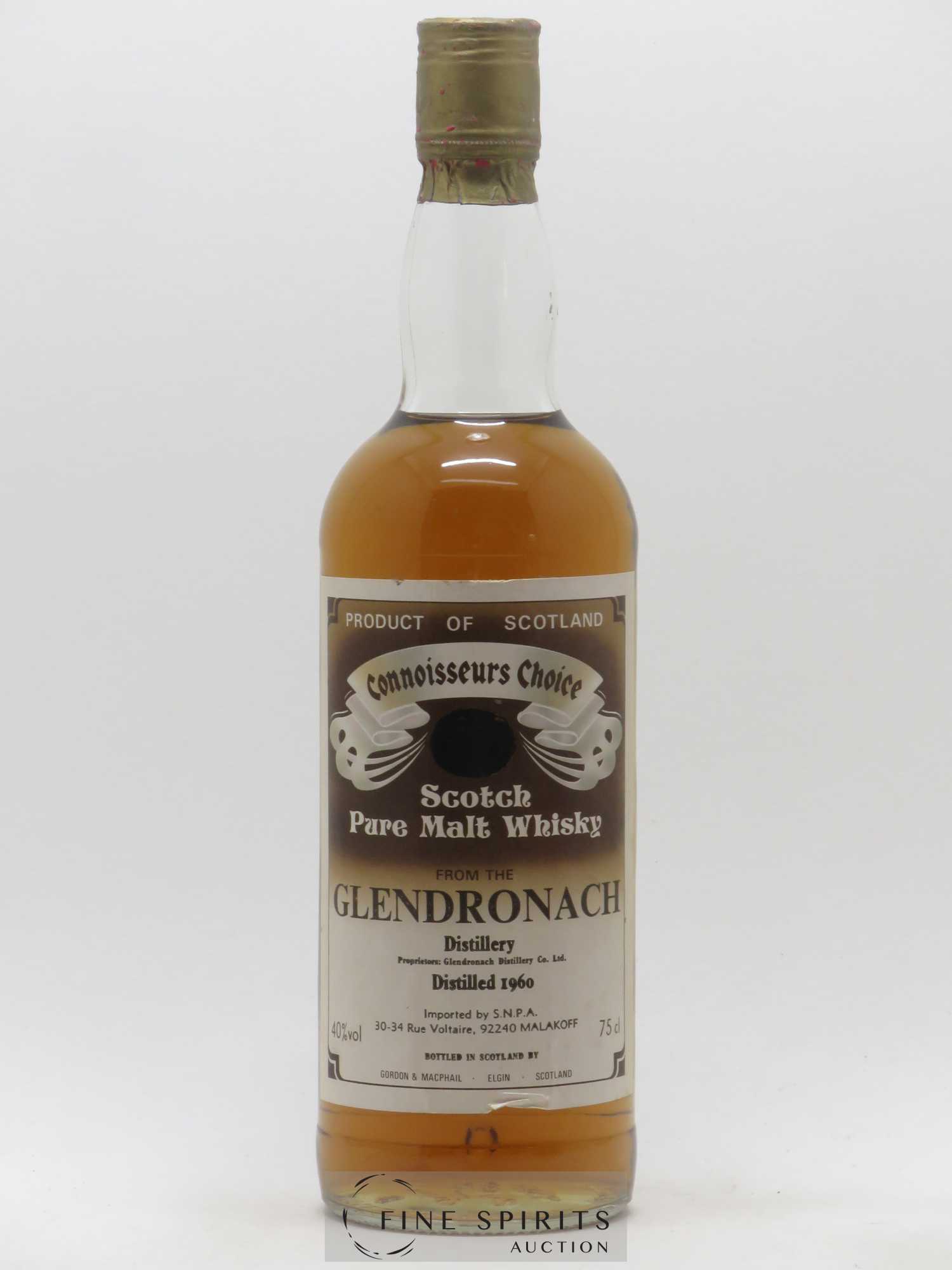 Glendronach 1960 Gordon & MacPhail Connoisseurs Choice S.N.P.A Import - Lot de 1 bouteille - 0