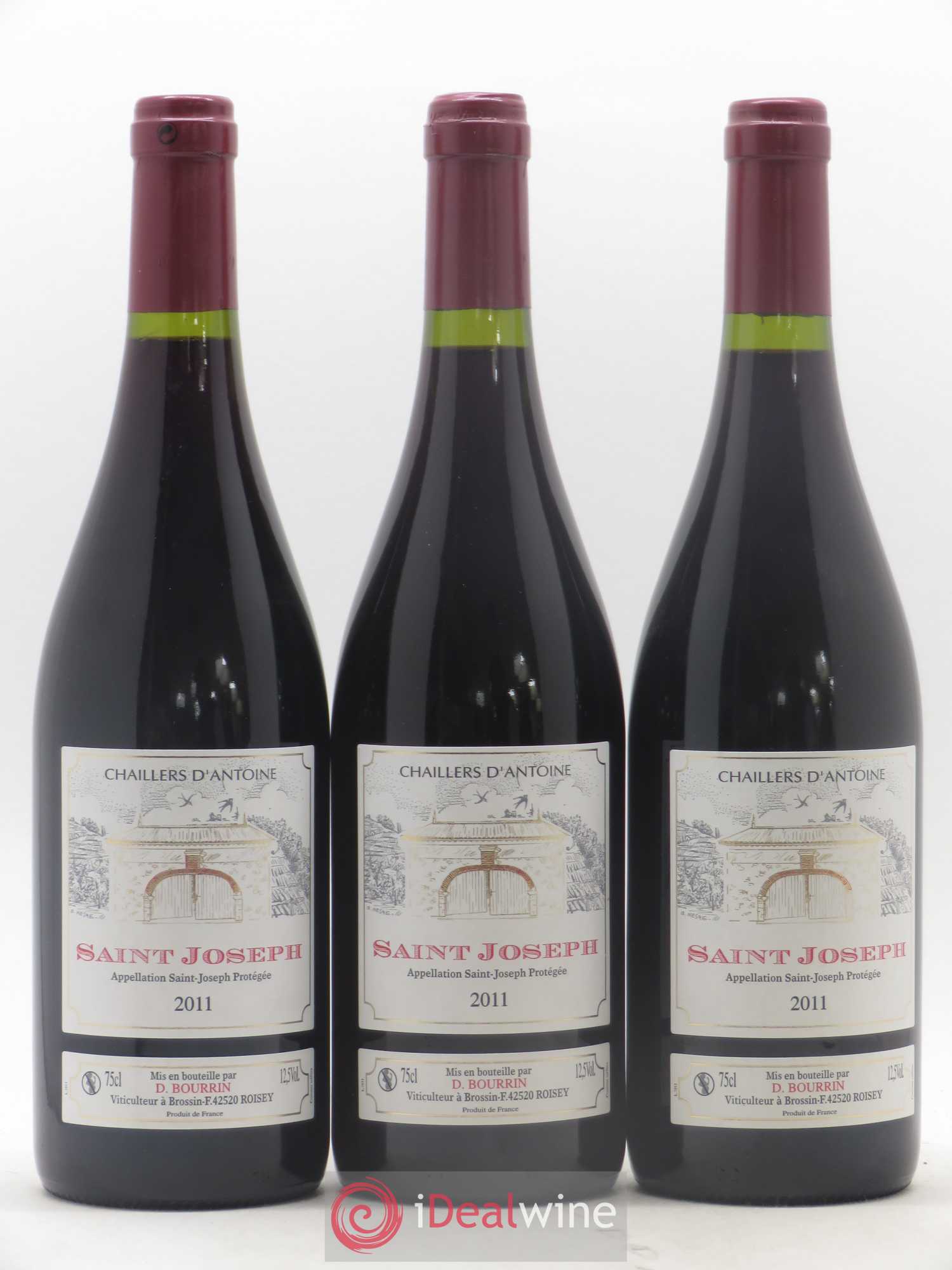 Saint-Joseph Chailliers d'Antoine 2011 - Posten von 3 Flaschen - 0