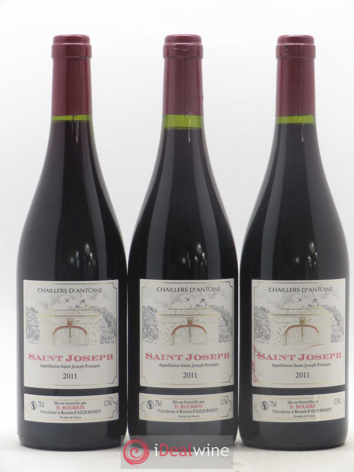 Saint-Joseph Chailliers d'Antoine 2011 - Posten von 3 Flaschen - 0
