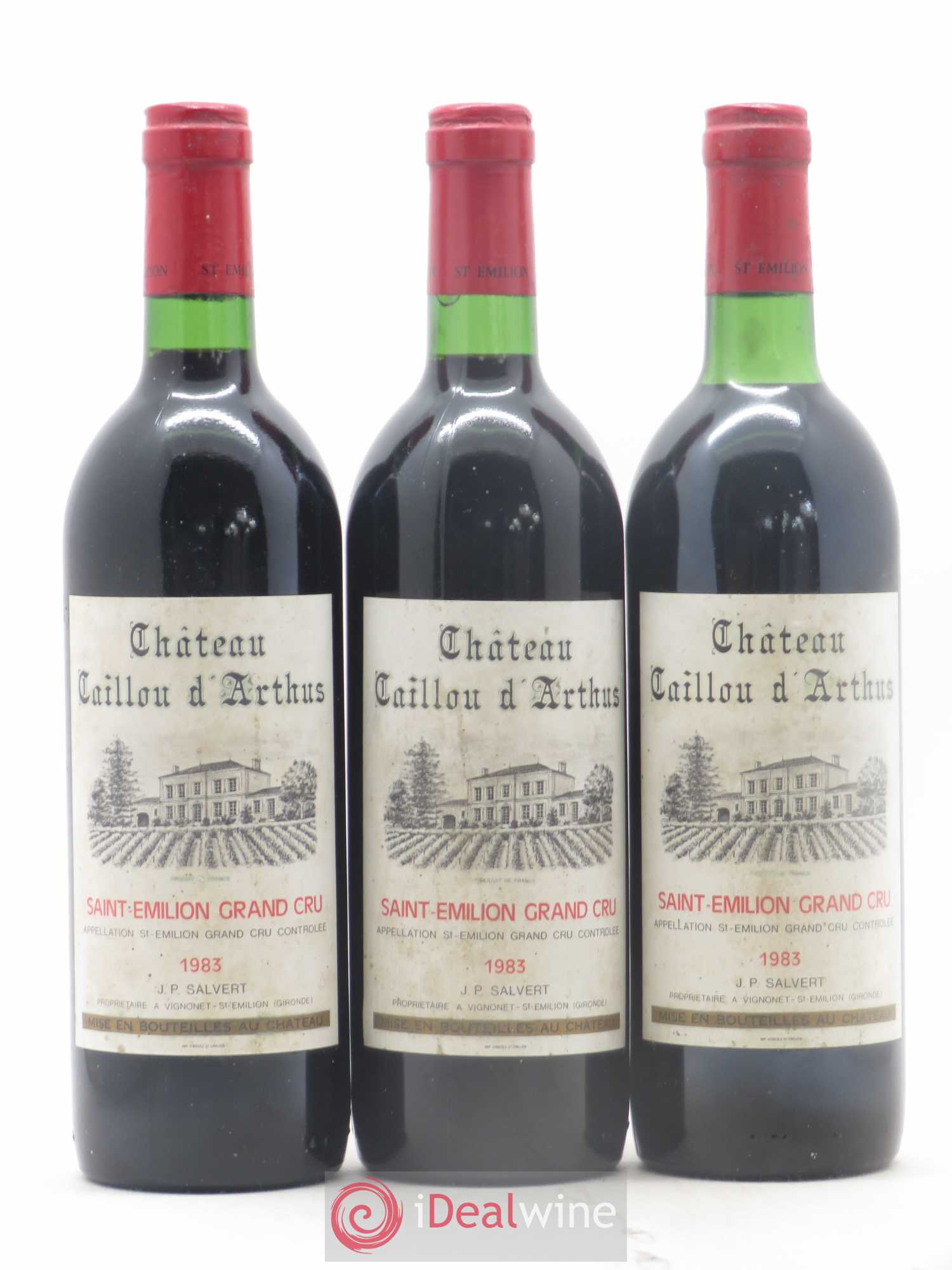 Saint-Émilion Grand Cru Château Caillou d'Arthus 1983 - Posten von 3 Flaschen - 0