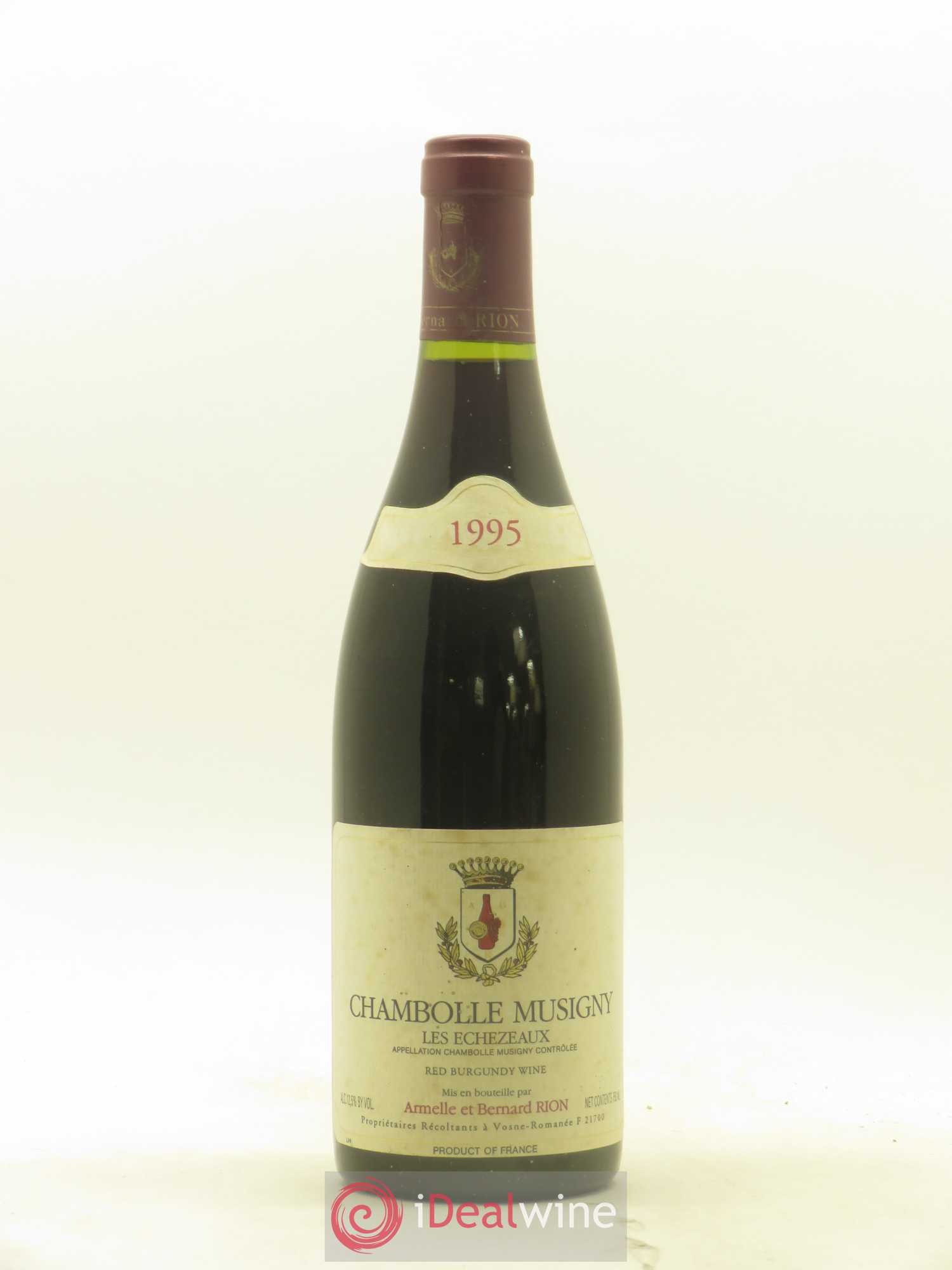 Chambolle-Musigny Les Echezeaux Armelle et Bernard Rion 1995 - Posten von 1 Flasche - 0
