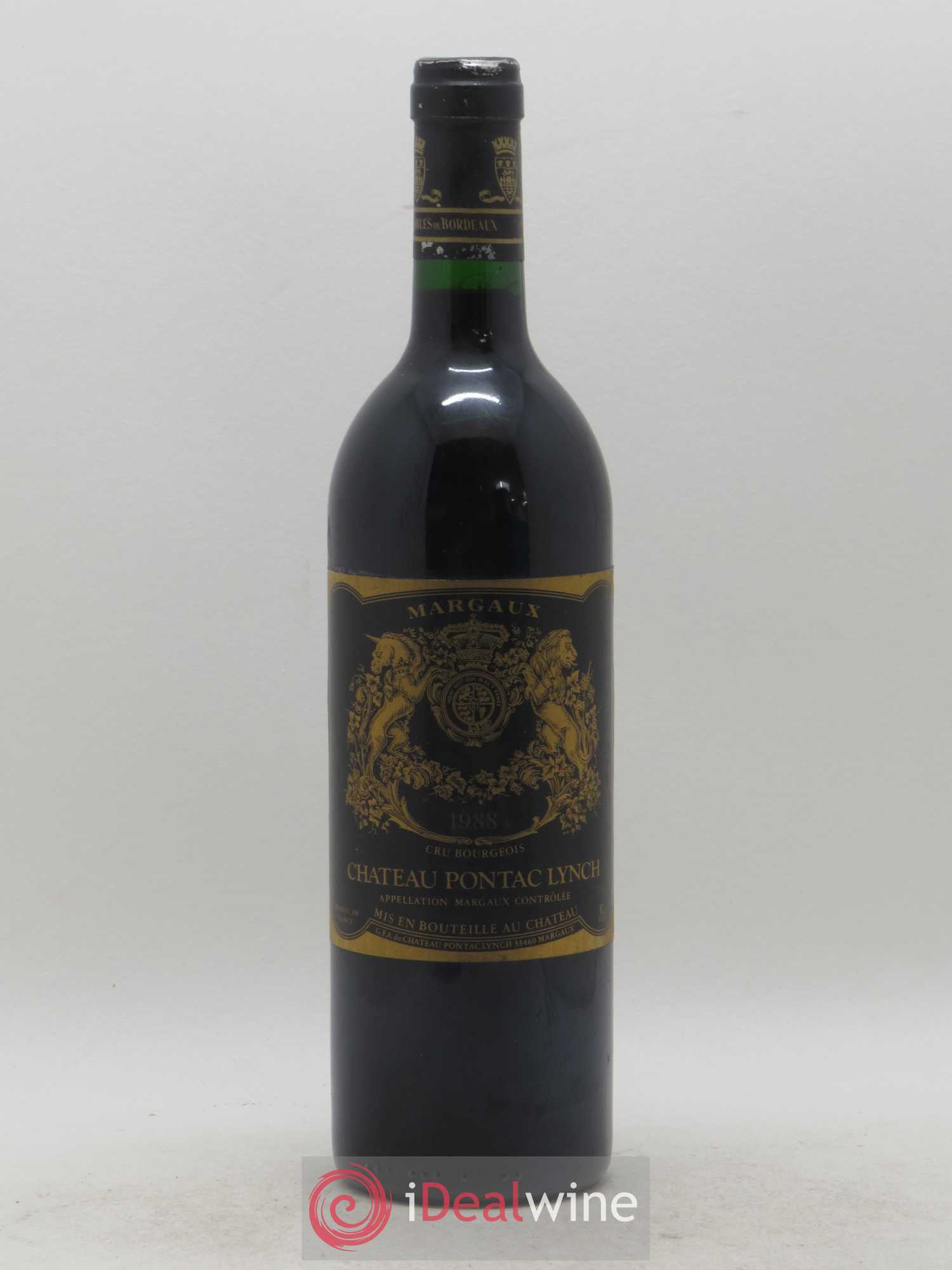 Château Pontac Lynch Cru Bourgeois 1988 - Lot de 1 bouteille - 0