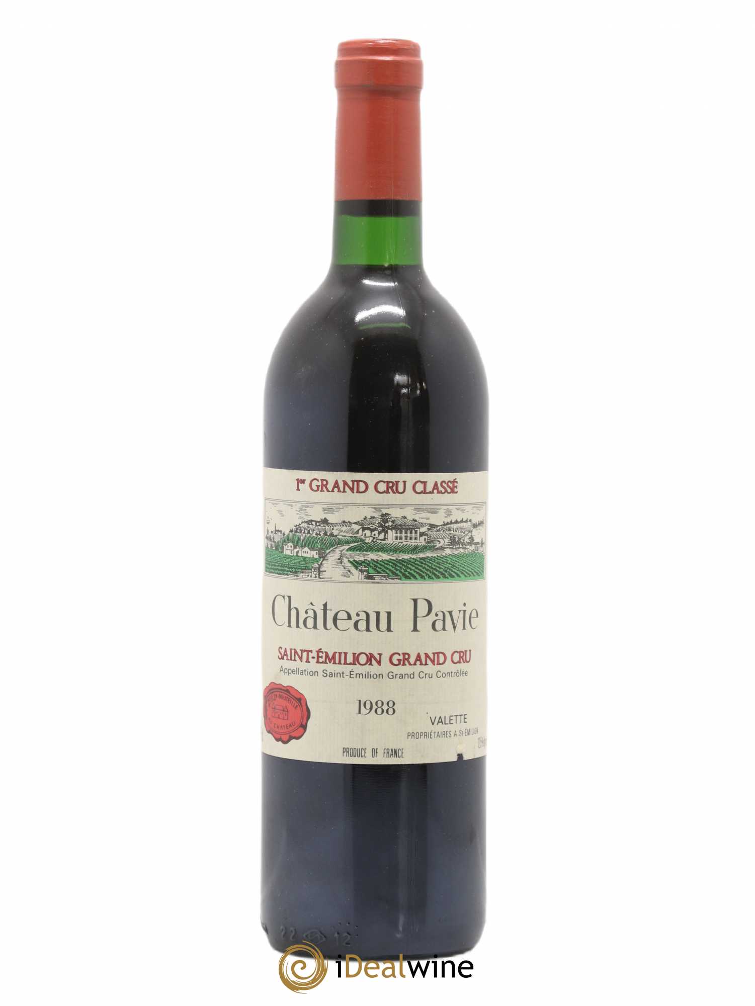 Château Pavie 1er Grand Cru Classé A 1988 - Lot de 1 bouteille - 0