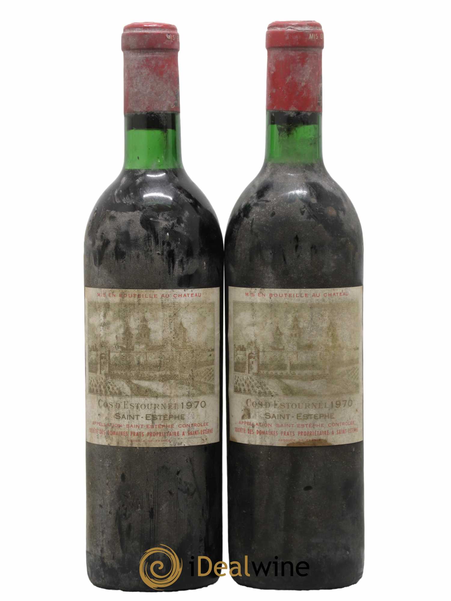Cos d'Estournel 2ème Grand Cru Classé 1970 - Lot de 2 bouteilles - 0