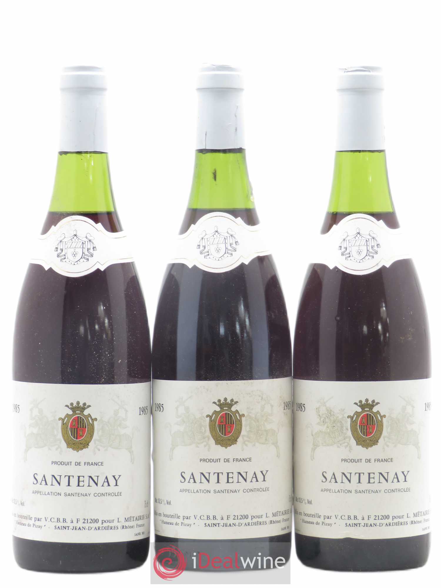 Santenay L Métairie 1985 - Posten von 3 Flaschen - 0