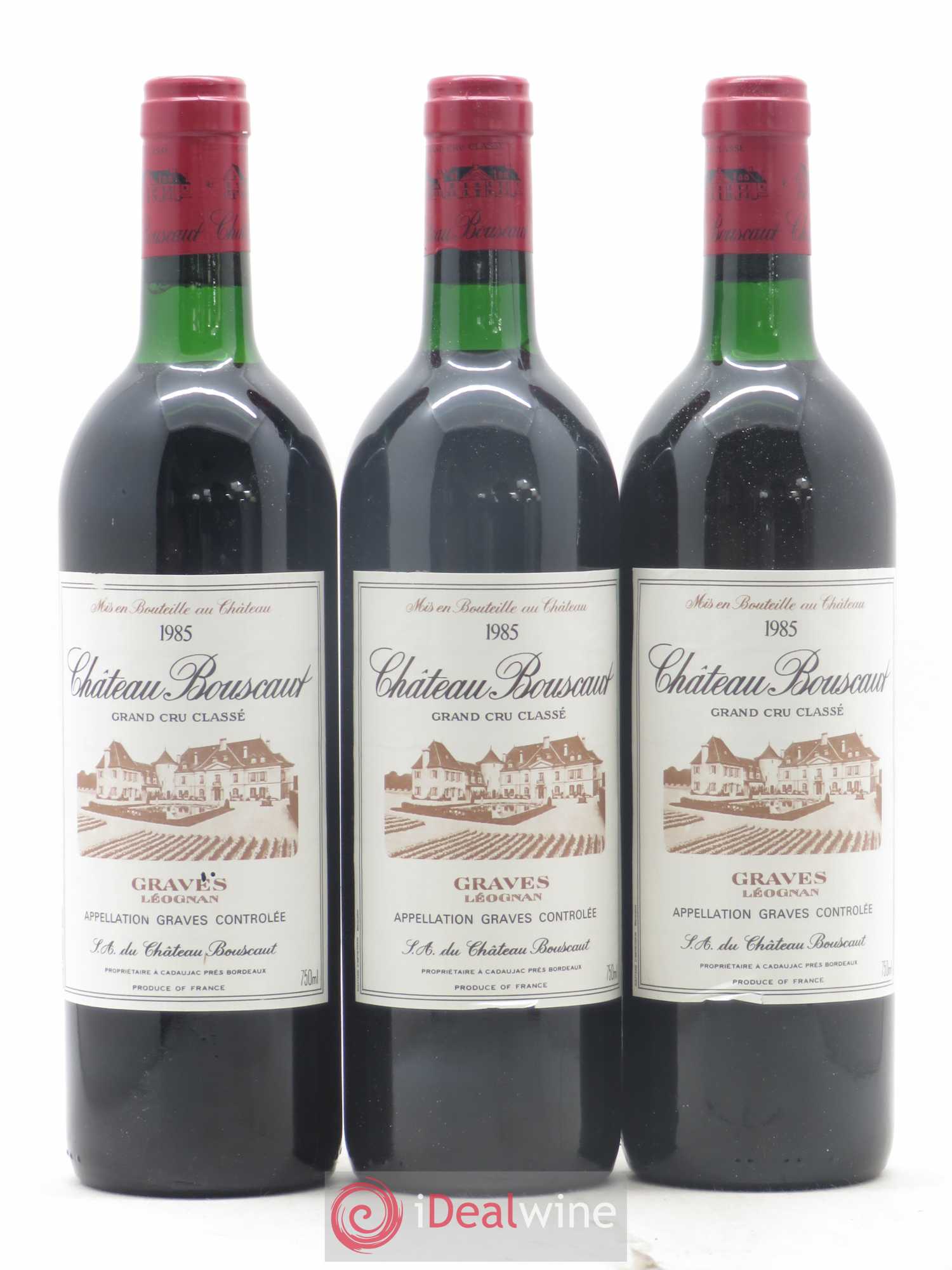 Château Bouscaut Cru Classé de Graves 1985 - Lot de 6 bouteilles - 2