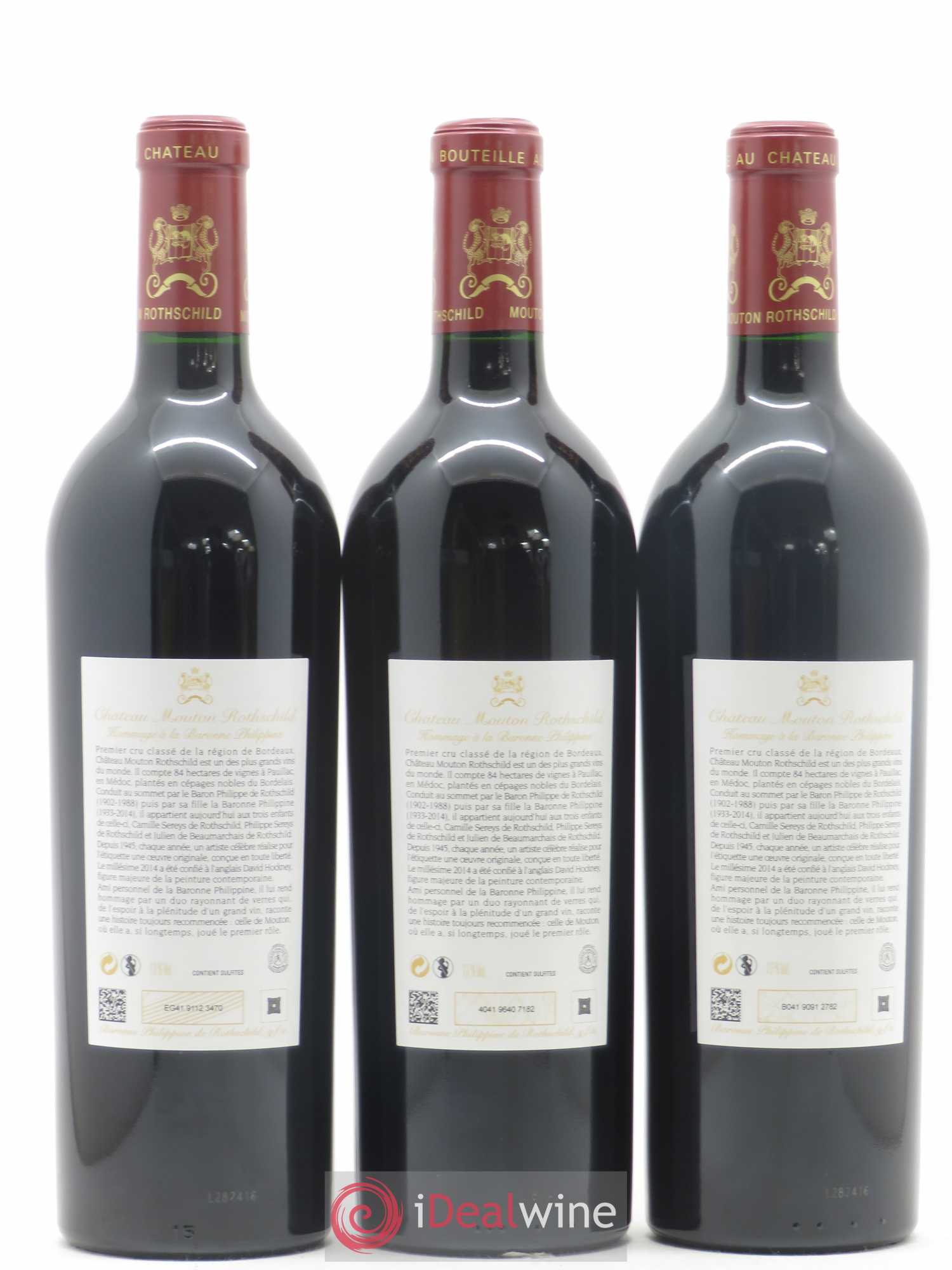 Château Mouton Rothschild 1er Grand Cru Classé 2014 - Lot de 6 bouteilles - 2