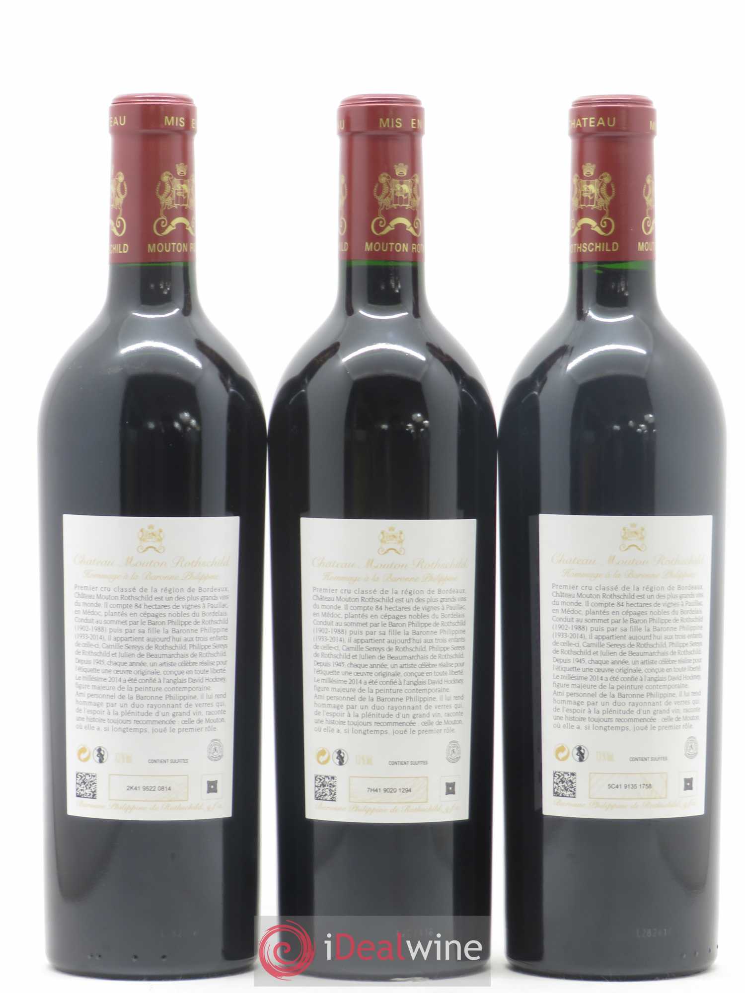 Château Mouton Rothschild 1er Grand Cru Classé 2014 - Lot de 6 bouteilles - 4