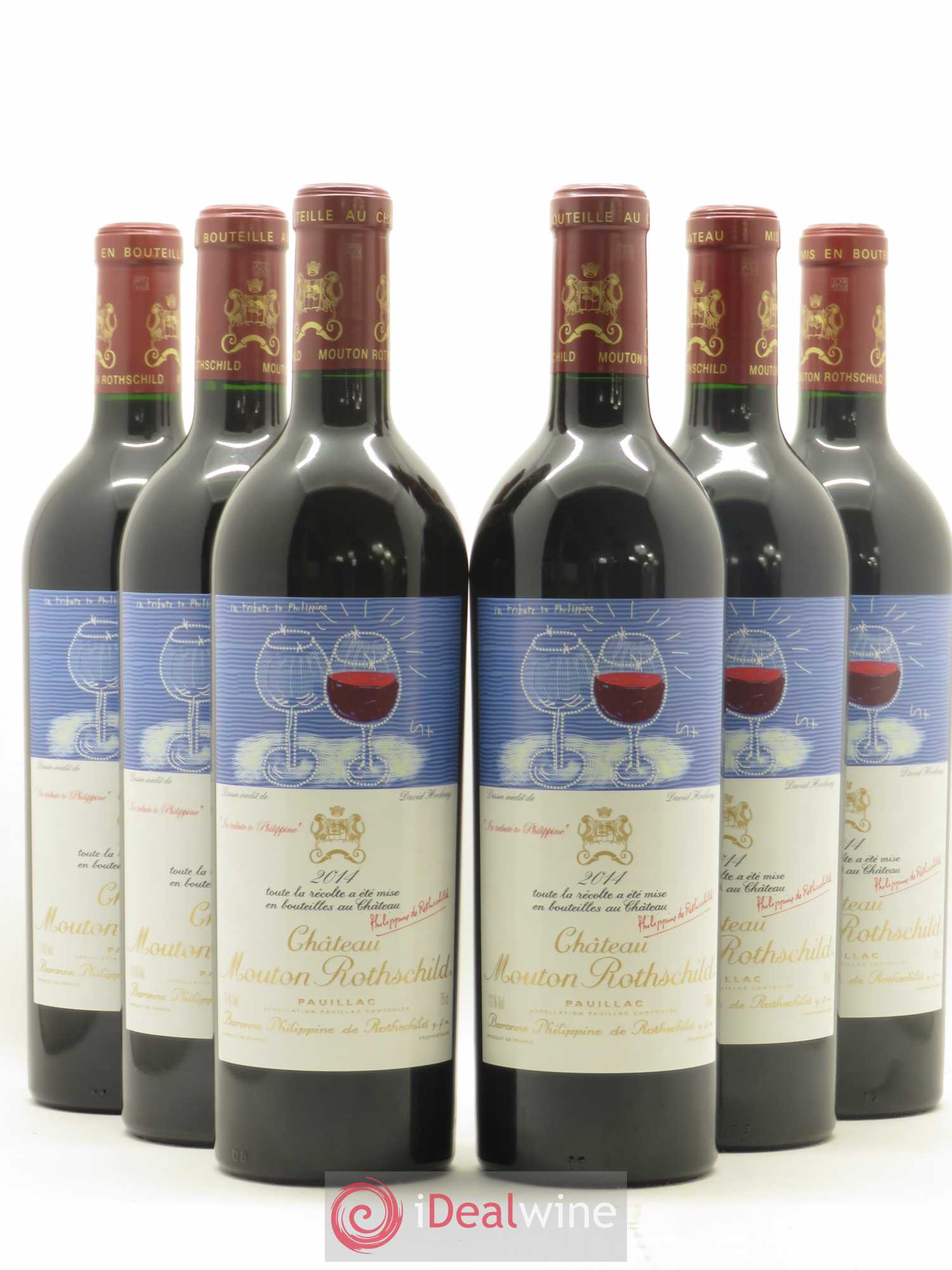 Château Mouton Rothschild 1er Grand Cru Classé 2014 - Lot de 6 bouteilles - 0