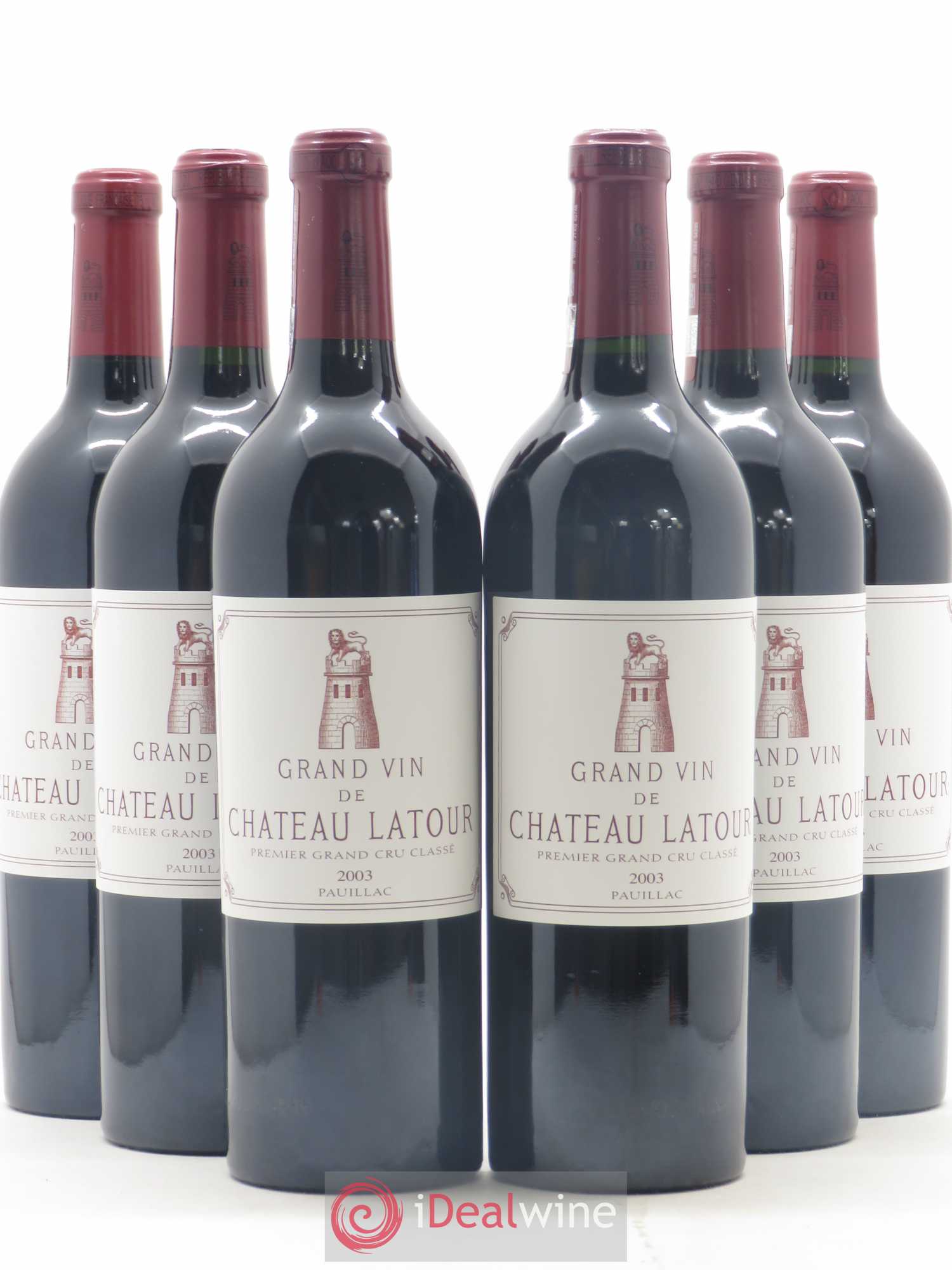 Château Latour 1er Grand Cru Classé 2003 - Lot de 6 bouteilles - 0