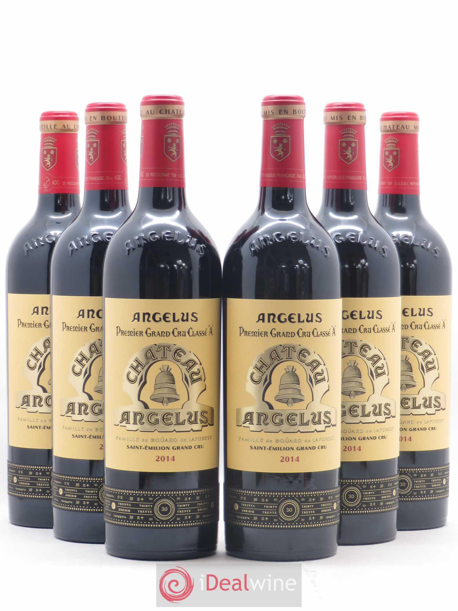 Château Angélus 1er Grand Cru Classé A 2014 - Lot de 6 bouteilles - 0