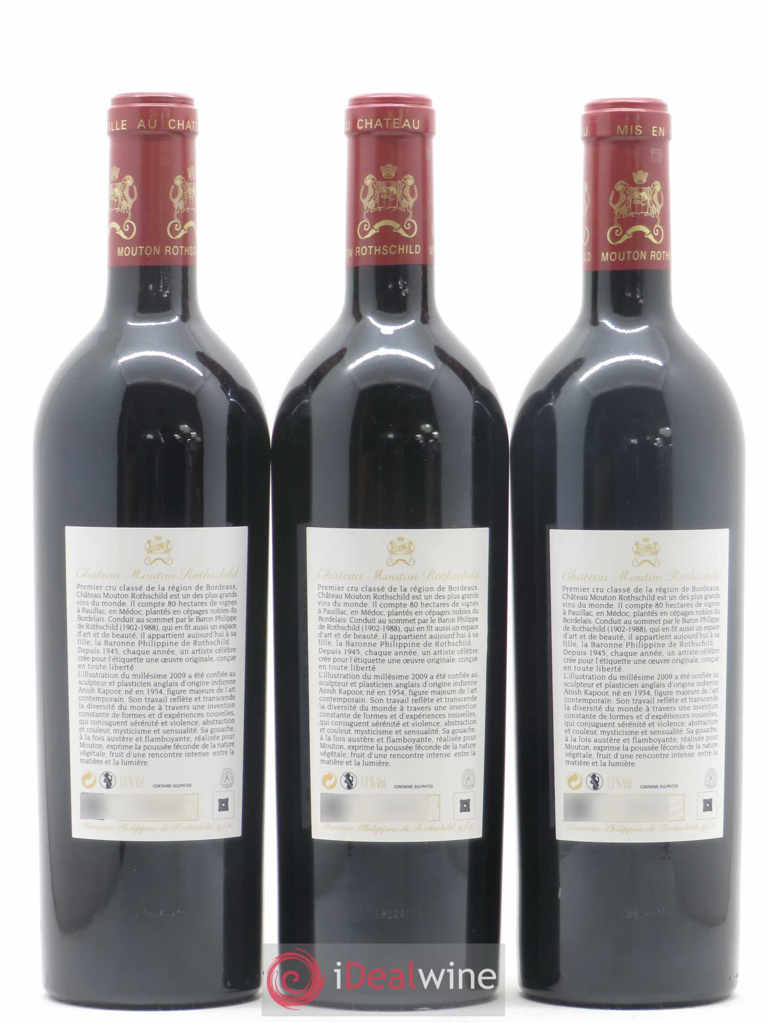 Château Mouton Rothschild 1er Grand Cru Classé 2009 - Lot de 6 bouteilles - 4