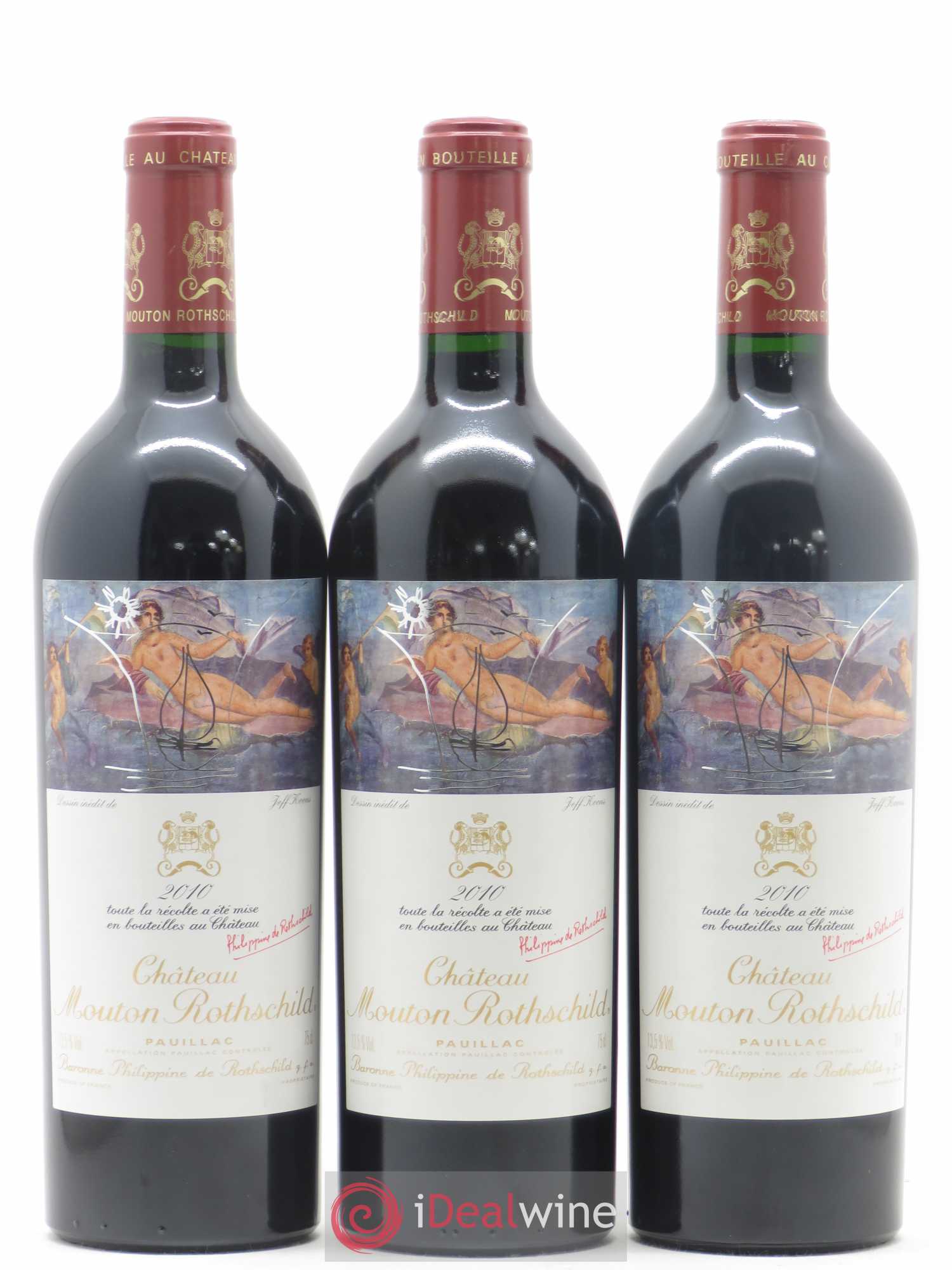 Château Mouton Rothschild 1er Grand Cru Classé 2010 - Lot de 6 bouteilles - 1