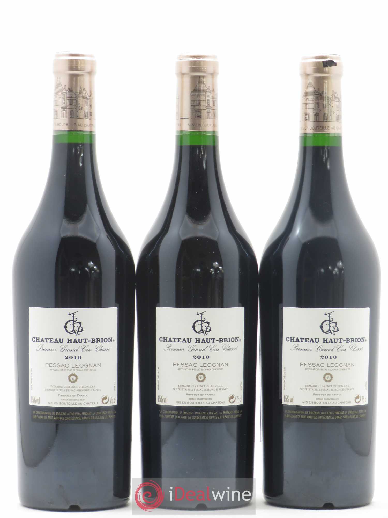 Château Haut Brion 1er Grand Cru Classé 2010 - Lot de 6 bouteilles - 4