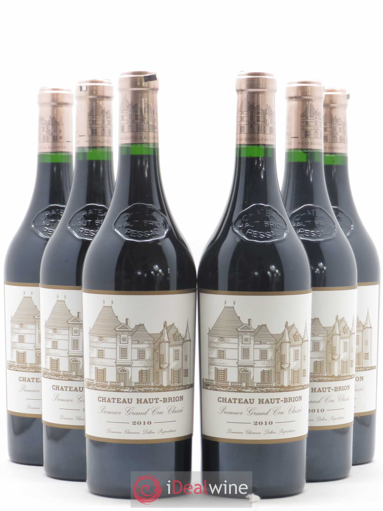 Château Haut Brion 1er Grand Cru Classé 2010 - Lot de 6 bouteilles - 0