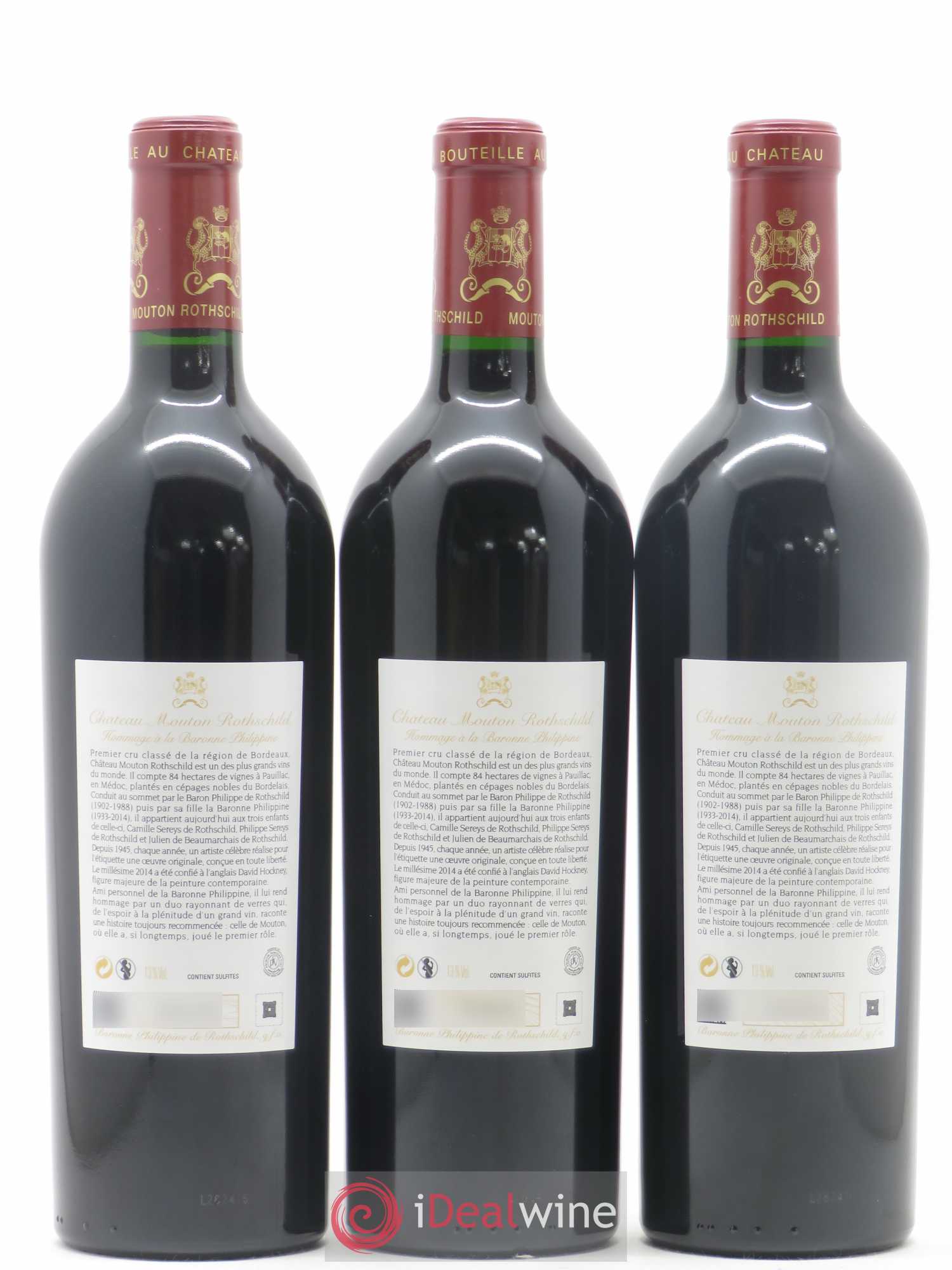 Château Mouton Rothschild 1er Grand Cru Classé 2014 - Lot de 6 bouteilles - 2