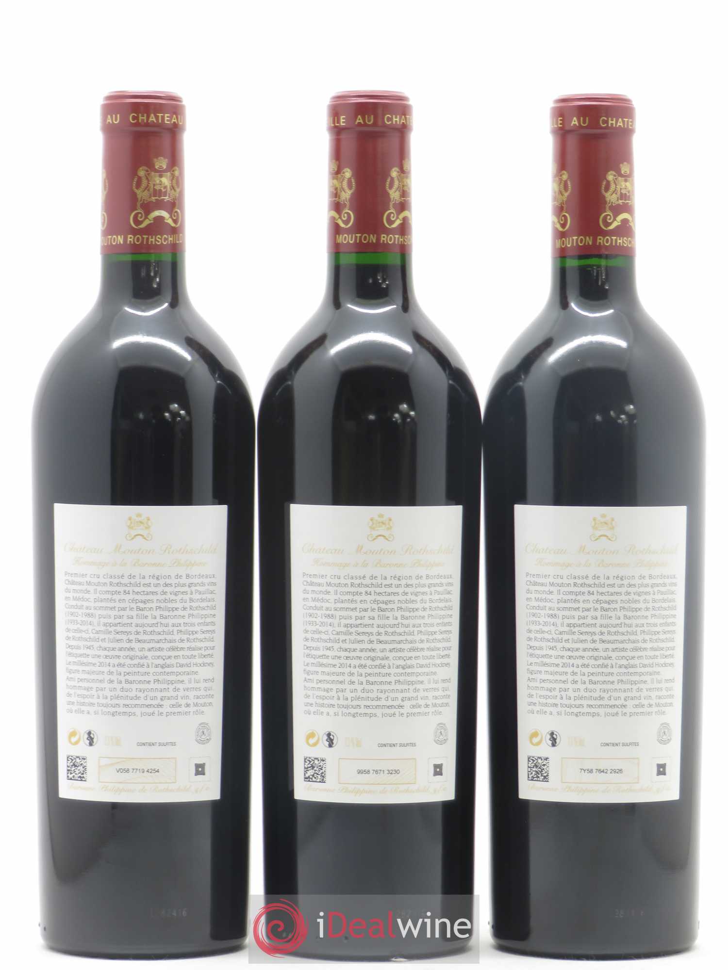 Château Mouton Rothschild 1er Grand Cru Classé 2014 - Lot de 6 bouteilles - 4