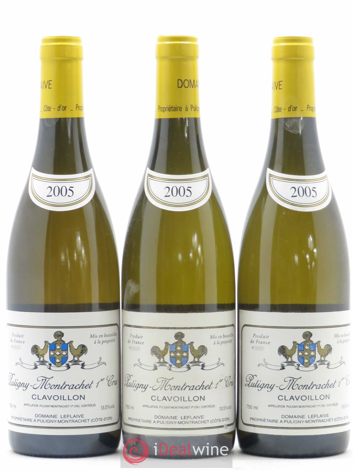 Puligny-Montrachet 1er Cru Clavoillon Leflaive (Domaine) 2005 - Lot de 3 bouteilles - 0