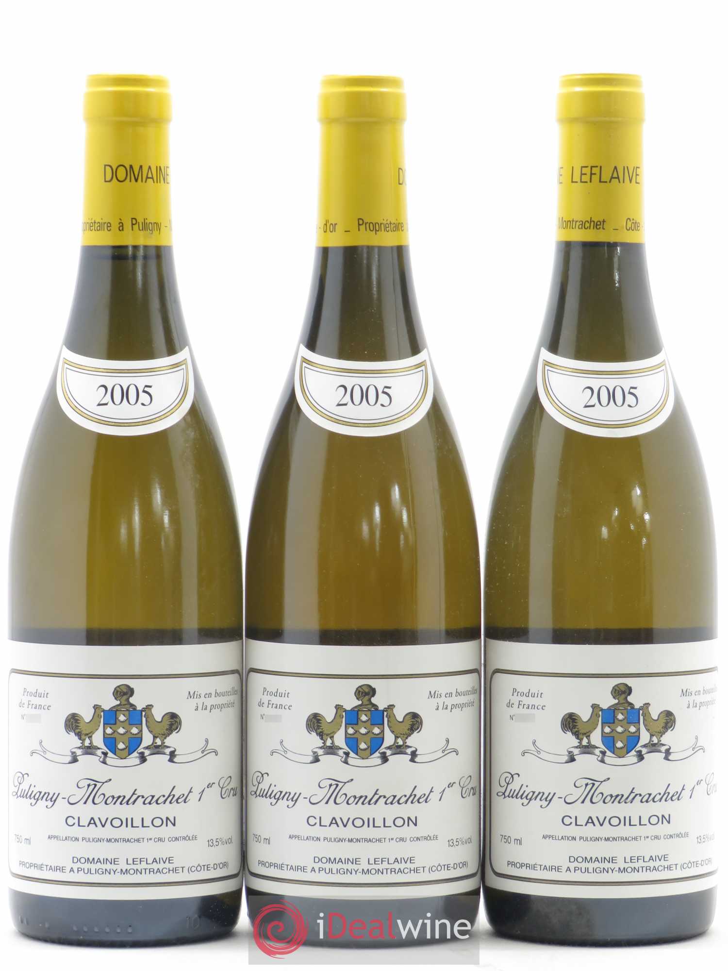 Puligny-Montrachet 1er Cru Clavoillon Leflaive (Domaine) 2005 - Lot de 3 bouteilles - 0
