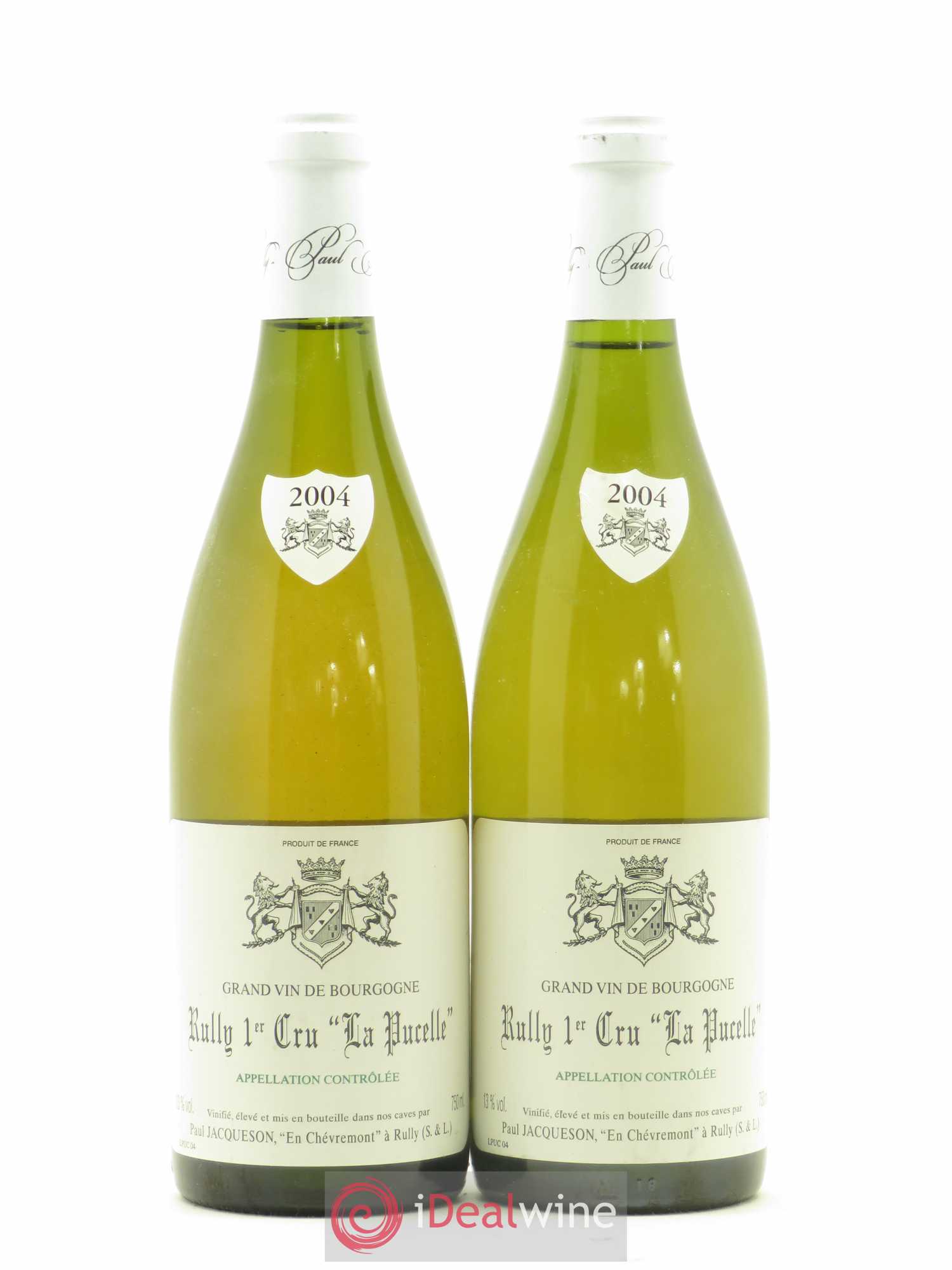 Rully 1er Cru La Pucelle Jacquesson 2004 - Posten von 2 Flaschen - 0