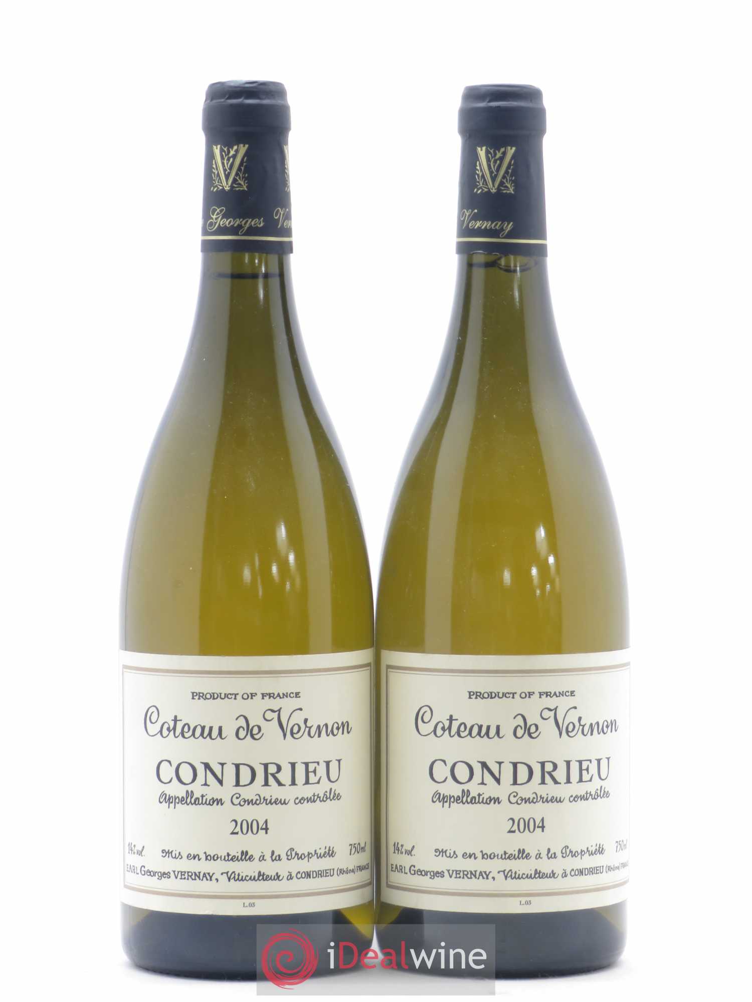 Condrieu Coteau de Vernon Georges Vernay 2004 - Lot de 2 bouteilles - 0