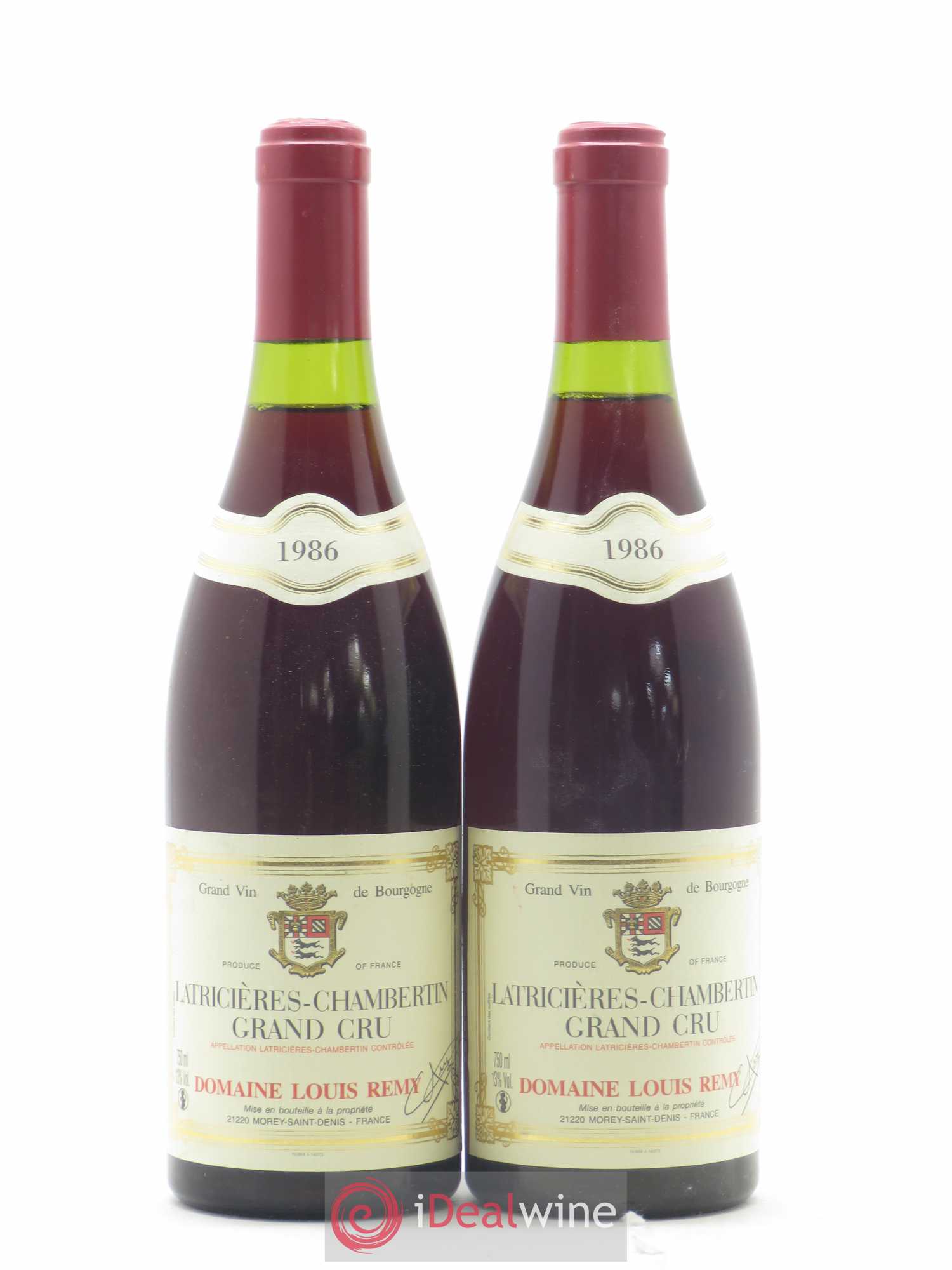 Latricières-Chambertin Grand Cru Louis Remy 1986 - Lot de 2 bouteilles - 0