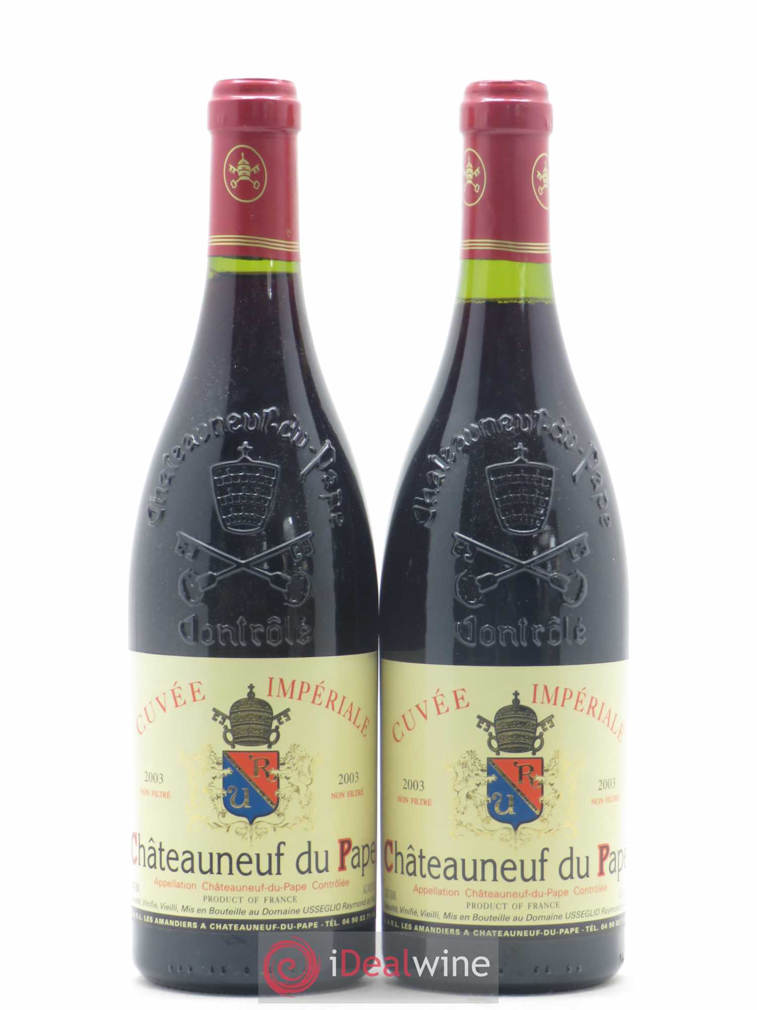 Châteauneuf-du-Pape Cuvée Impériale Raymond Usseglio & Fils (Domaine) 2003 - Lot de 2 bouteilles - 0