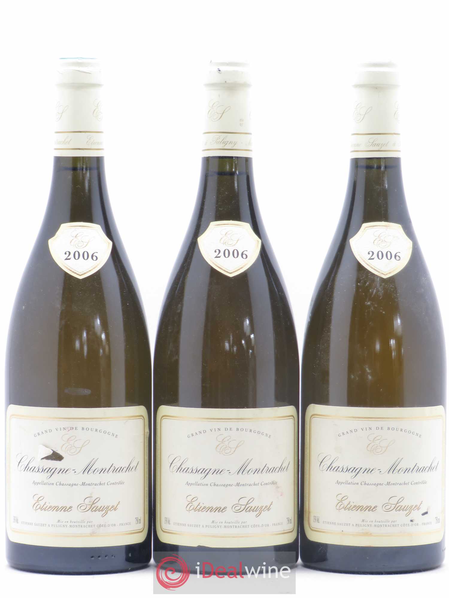 Chassagne-Montrachet Etienne Sauzet 2006 - Lot de 3 bouteilles - 0