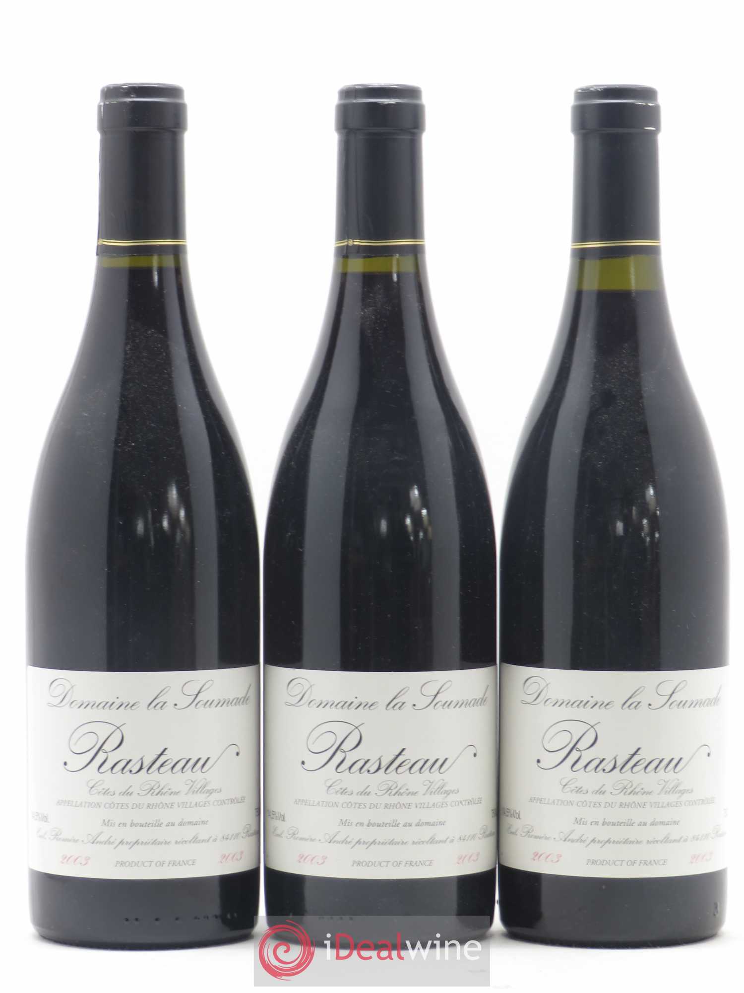Rasteau La Soumade (Domaine) 2003 - Lot of 6 bottles - 2