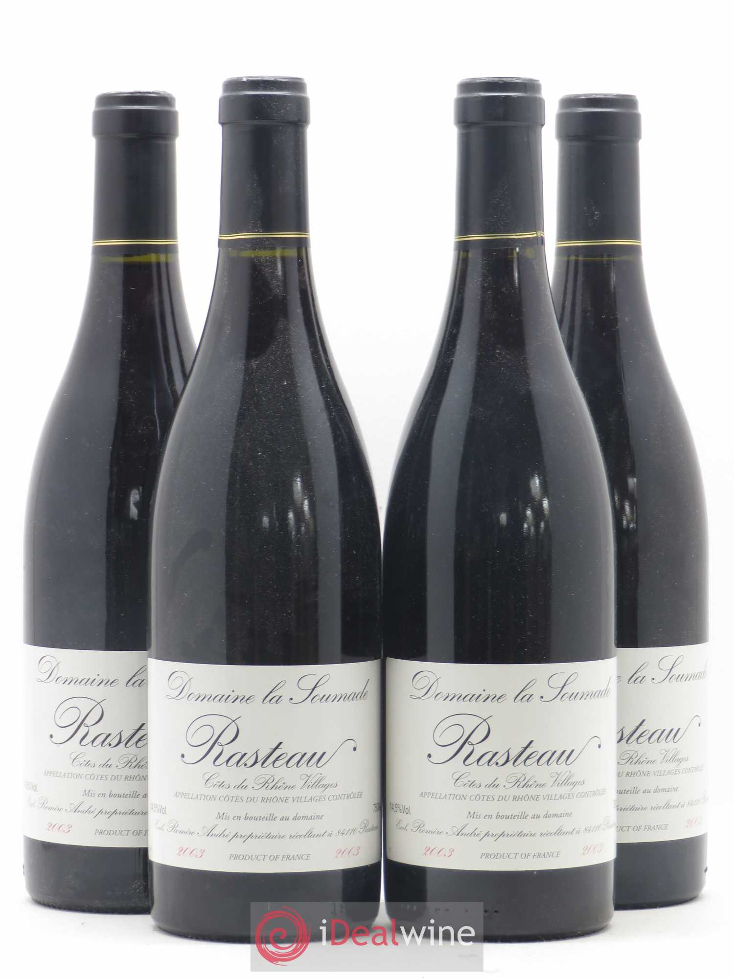 Rasteau La Soumade (Domaine) 2003 - Posten von 4 Flaschen - 0