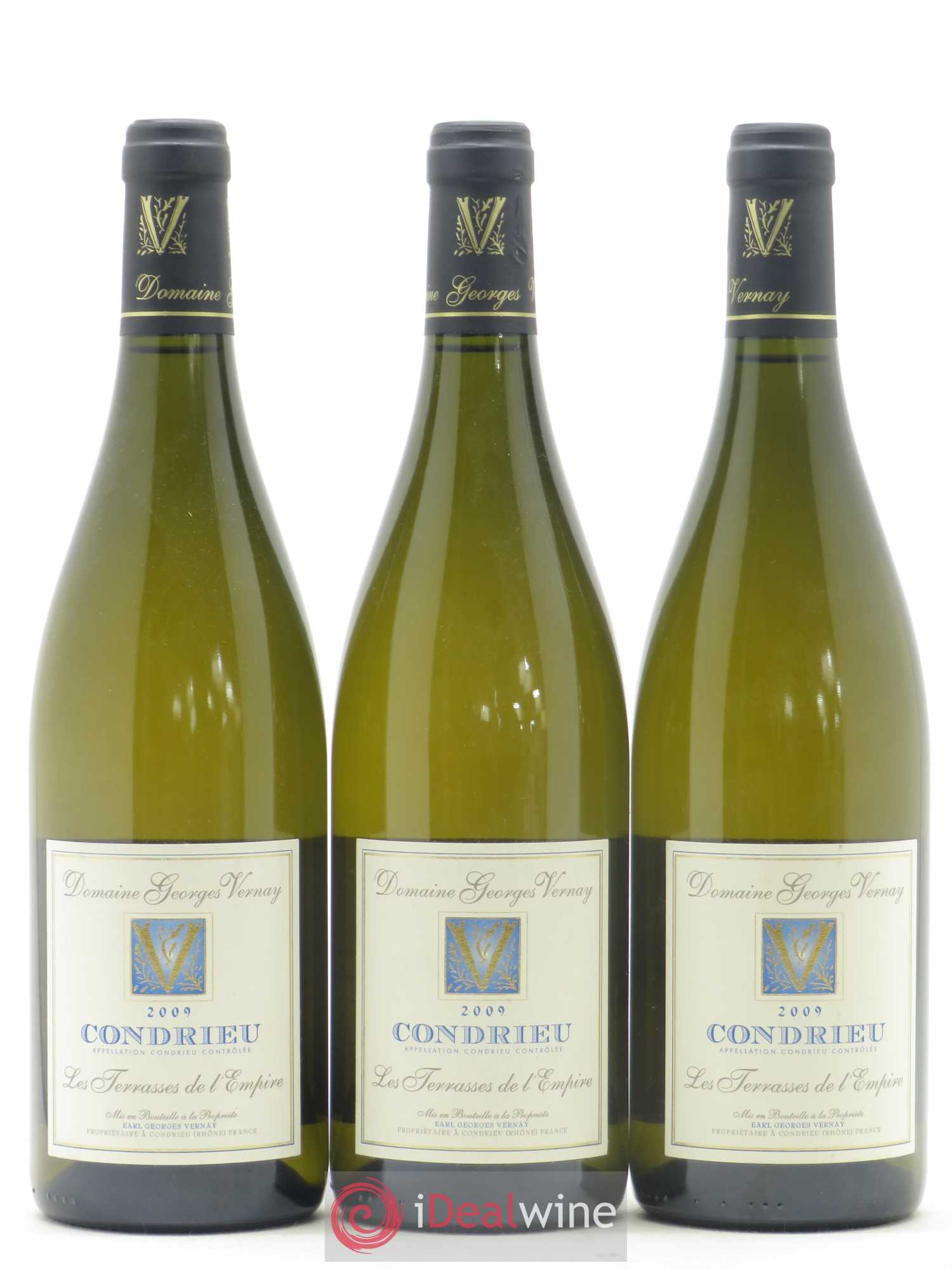 Condrieu Terrasses de l'Empire Georges Vernay 2009 - Lot de 3 bouteilles - 0