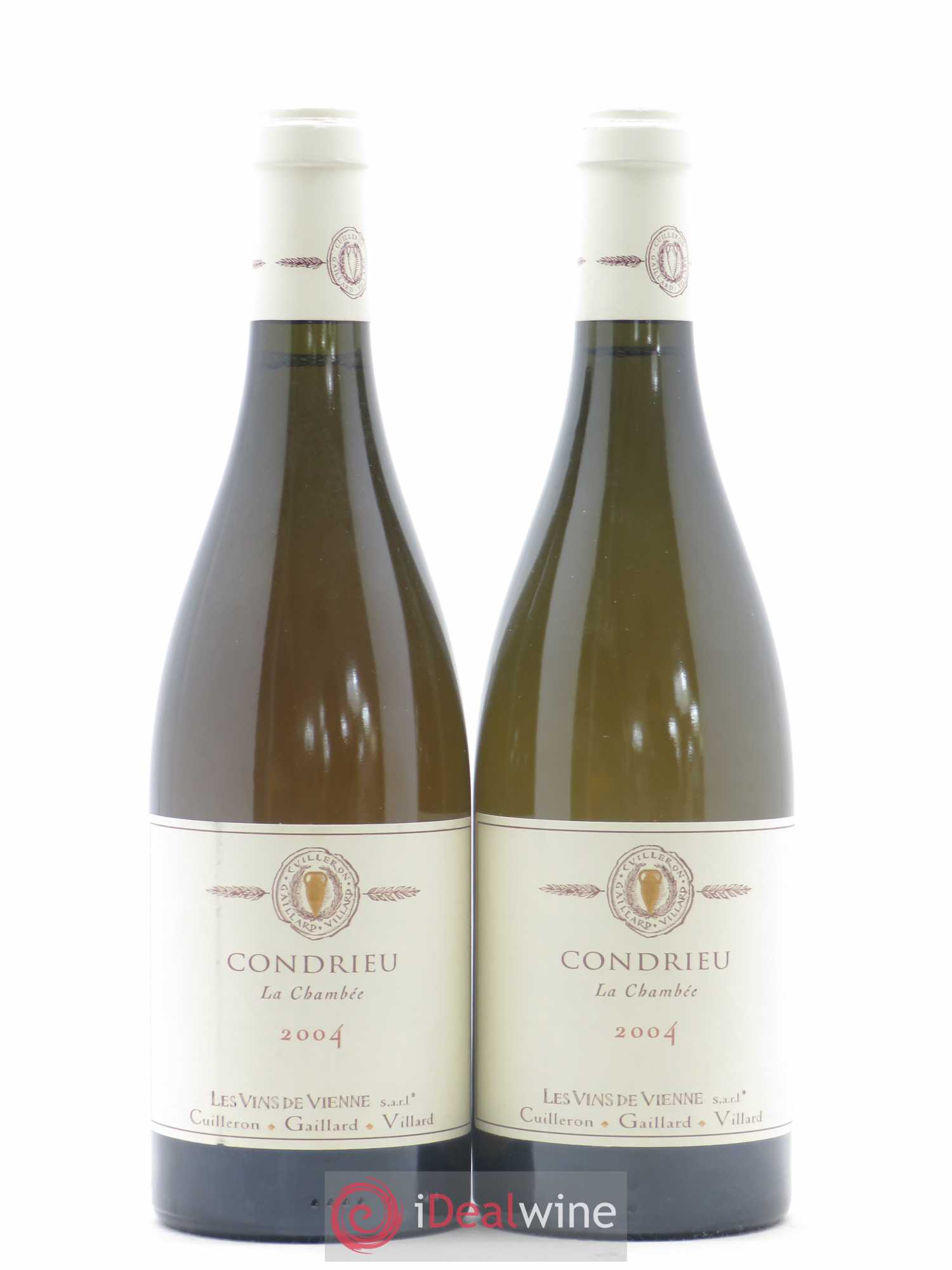 Condrieu Vins de Vienne La Chambée Cuilleron Gaillard Villard 2004 - Posten von 2 Flaschen - 0