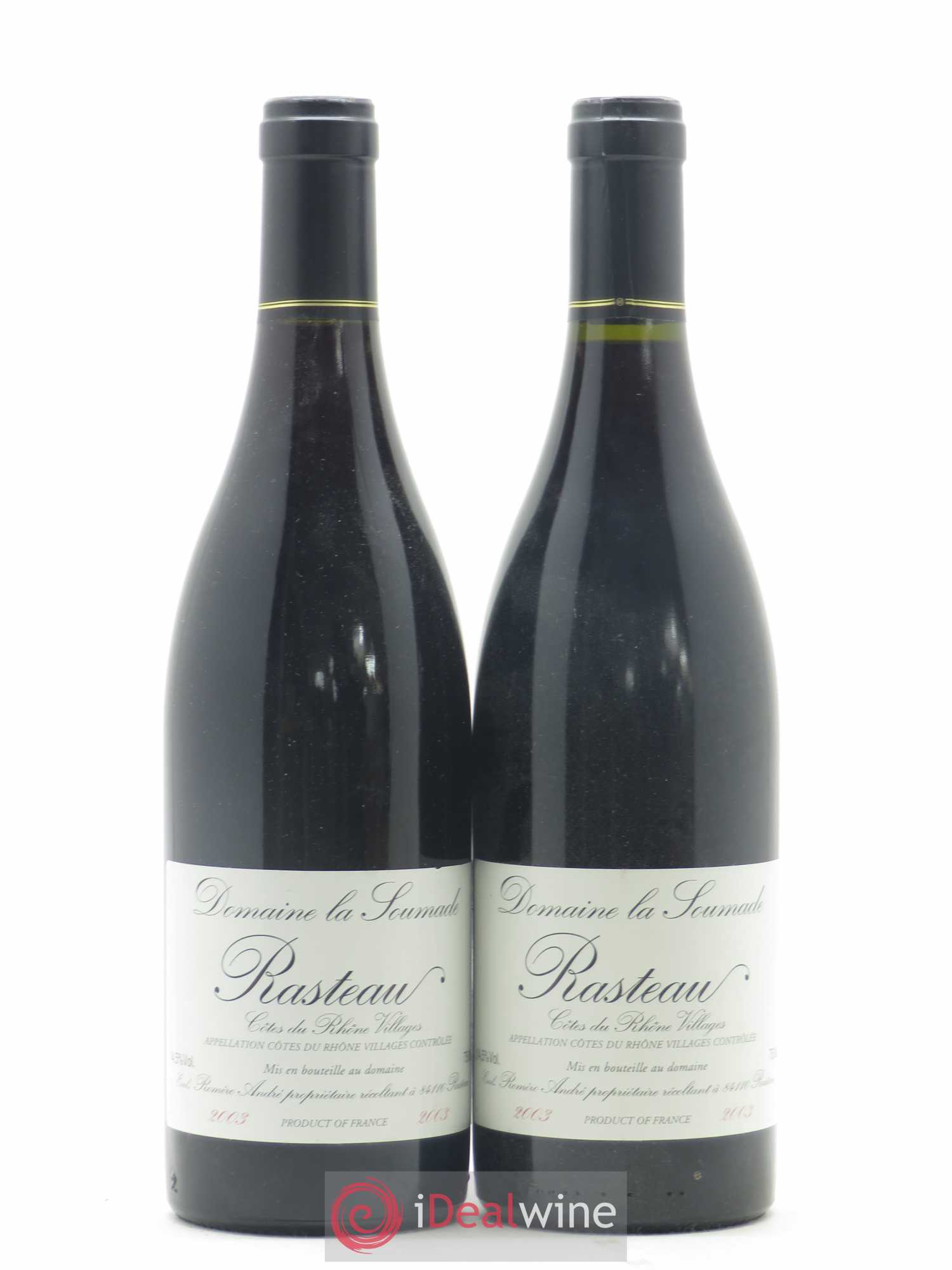 Rasteau La Soumade (Domaine) 2003 - Posten von 2 Flaschen - 0