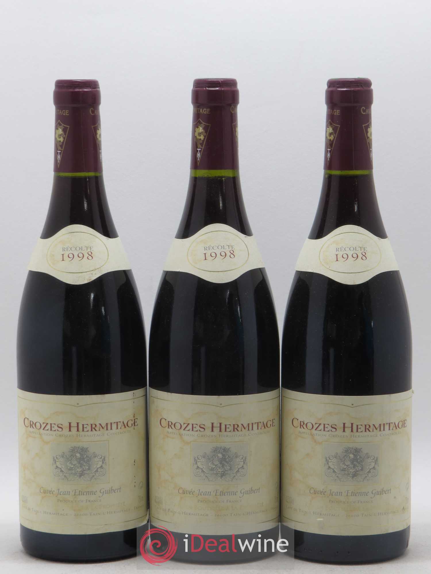 Crozes-Hermitage Cuvée Jean Etienne Guibert Cave de Tain 1998 - Posten von 3 Flaschen - 0