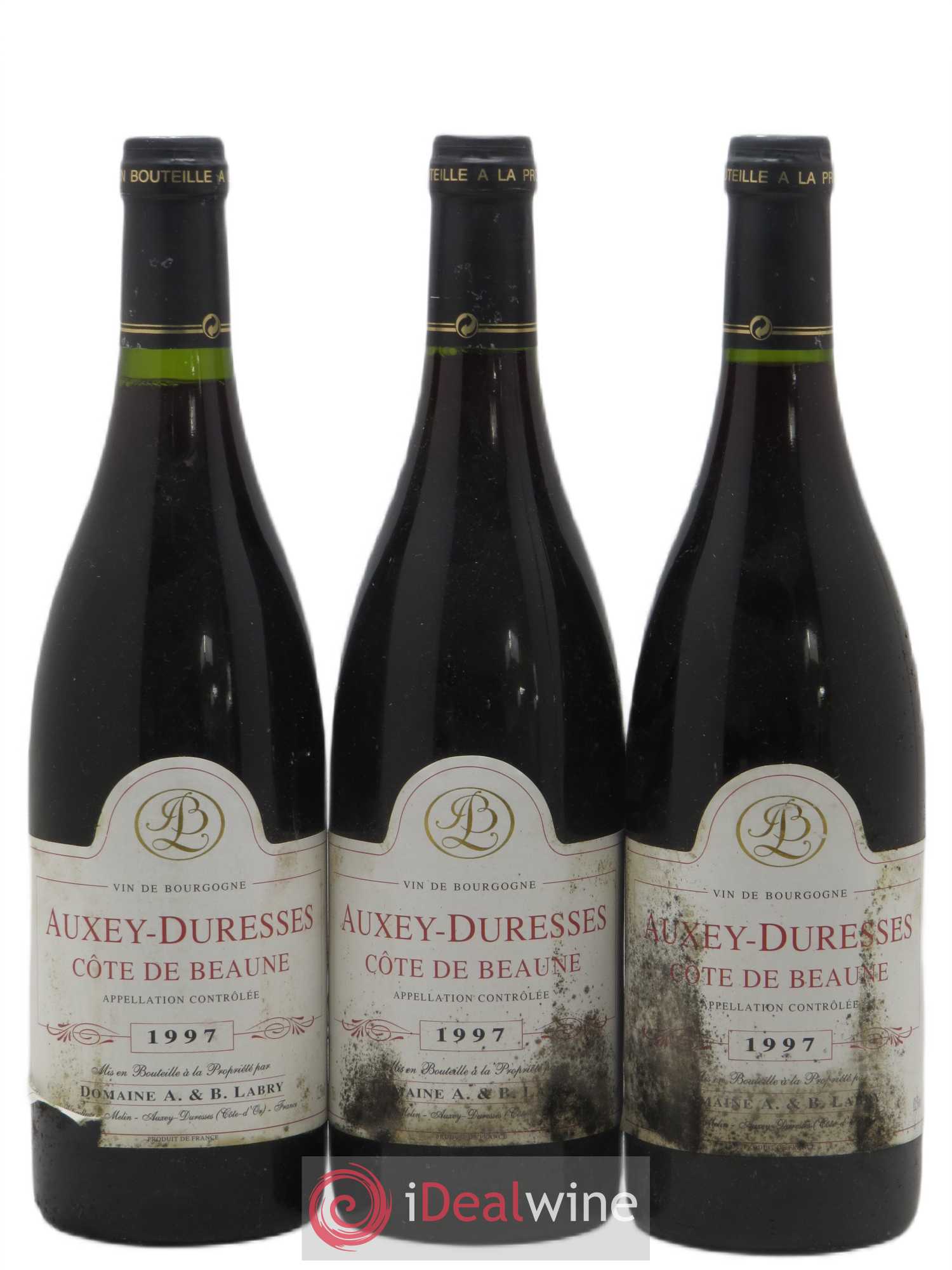 Auxey-Duresses Labry 1997 - Lot de 3 bouteilles - 0