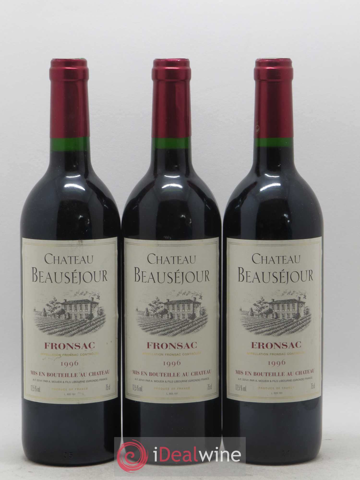 Fronsac Château Beauséjour 1996 - Lot de 6 bouteilles - 2