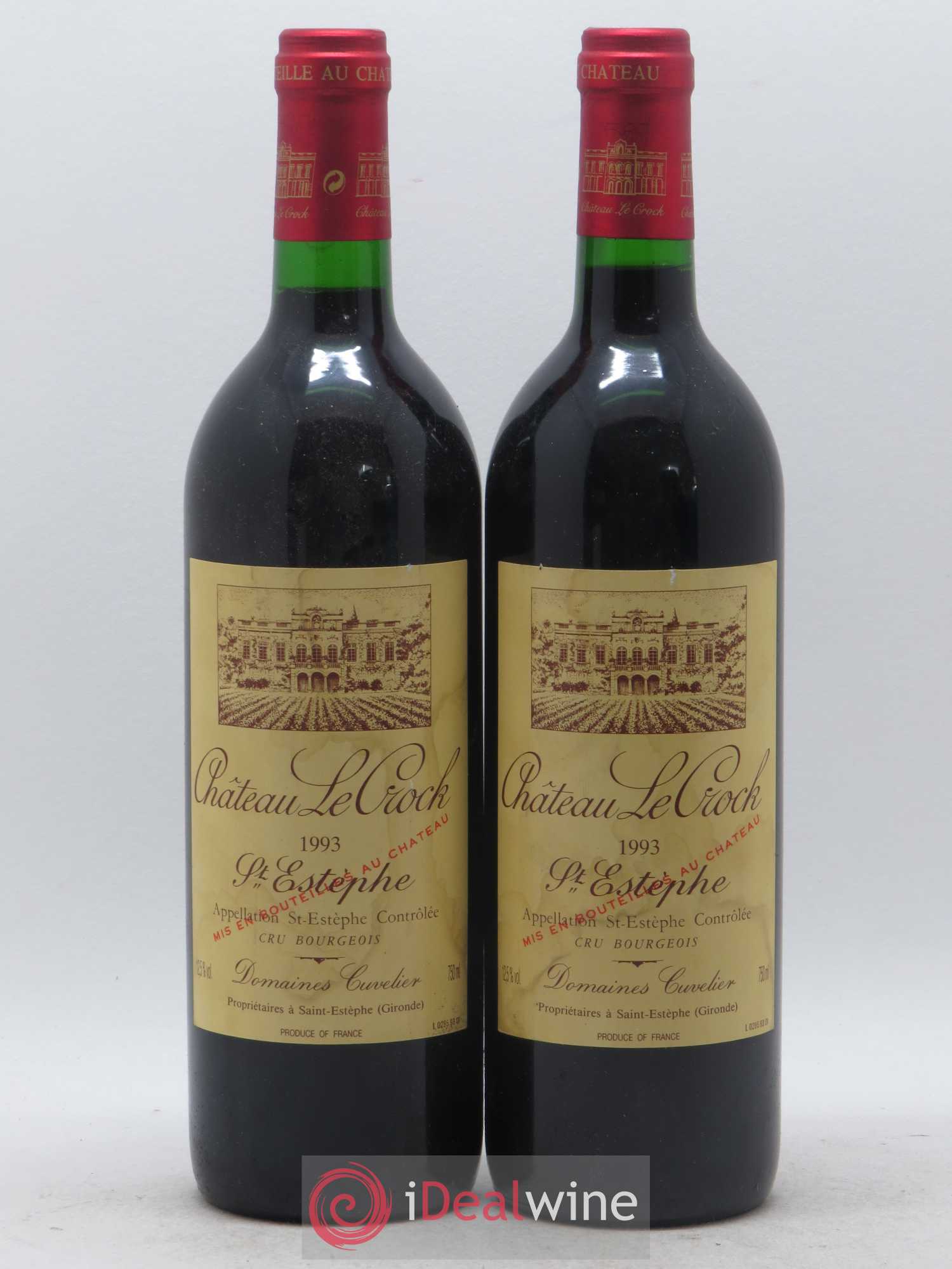 Château le Crock Cru Bourgeois 1993 - Lot de 2 bouteilles - 0