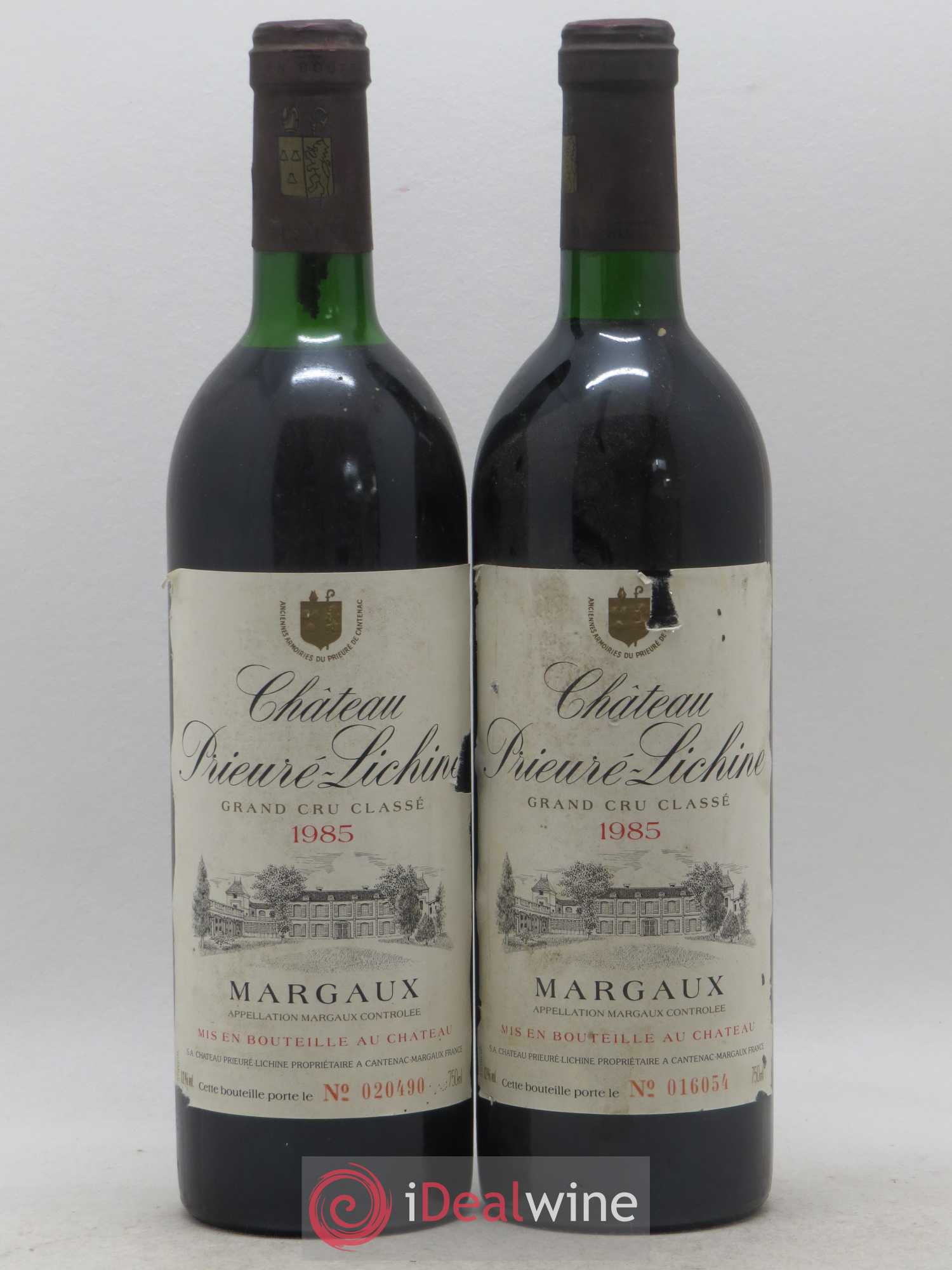 Château Prieuré Lichine 4ème Grand Cru Classé 1985 - Lot de 2 bouteilles - 0