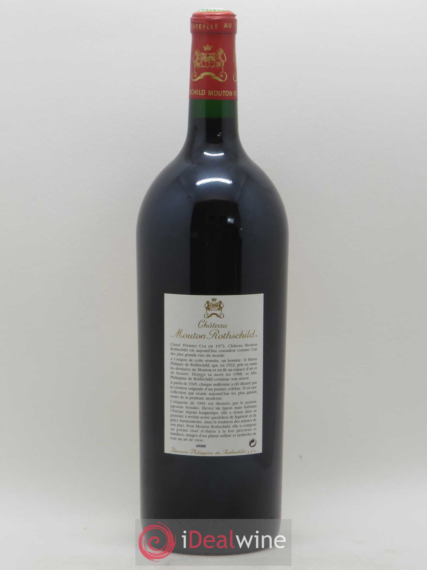 Château Mouton Rothschild 1er Grand Cru Classé 1991 - Lot de 1 magnum - 1