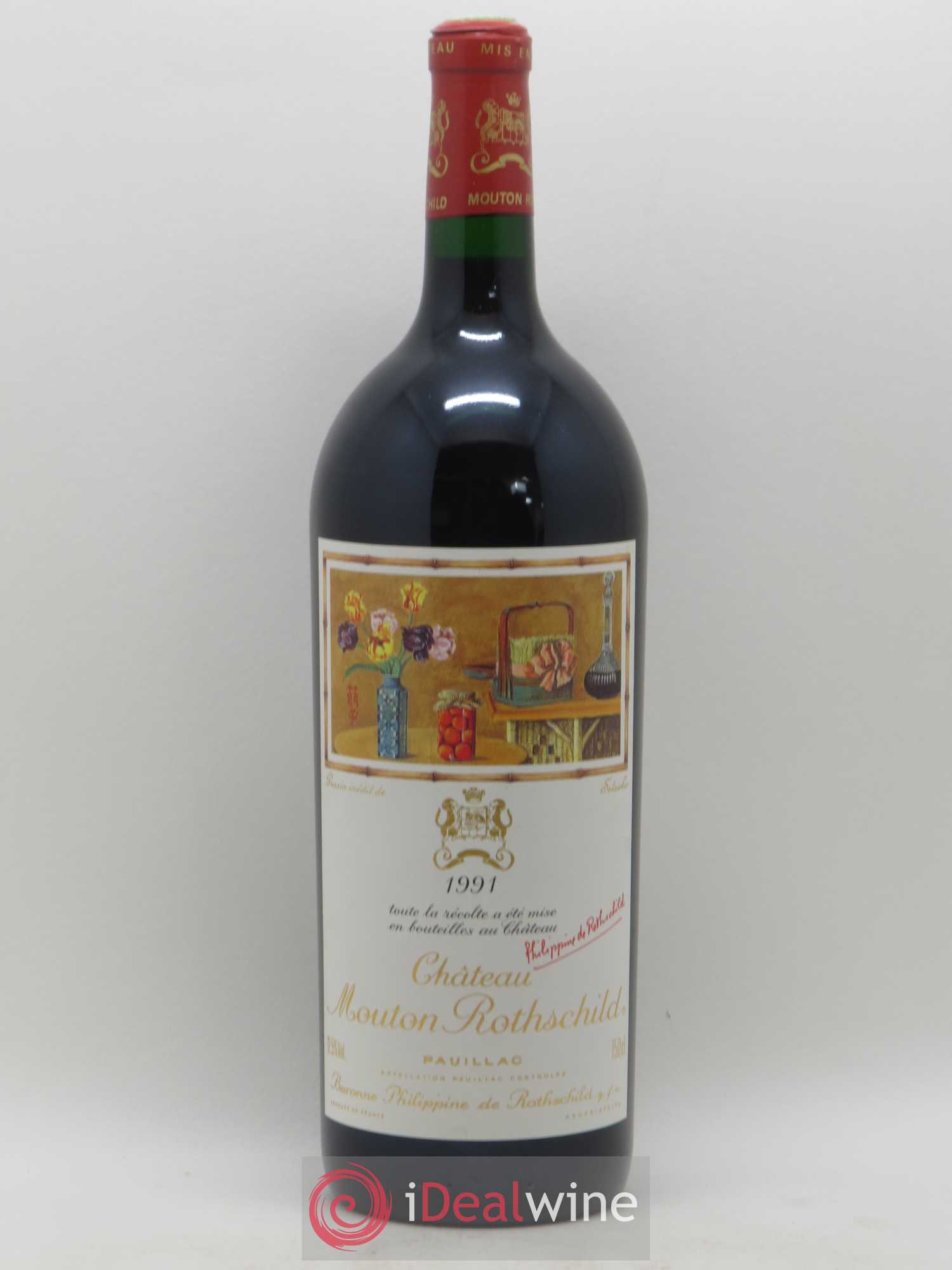 Château Mouton Rothschild 1er Grand Cru Classé 1991 - Lot de 1 magnum - 0
