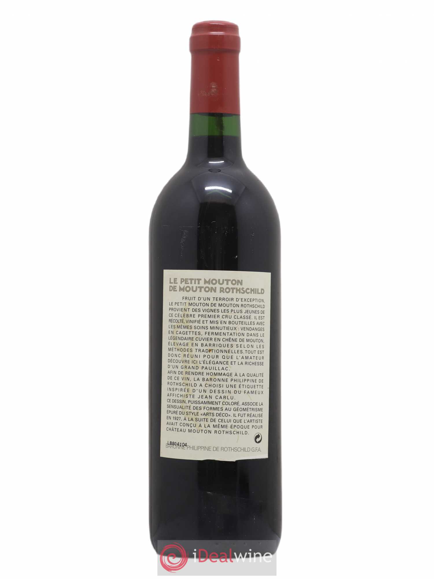Petit Mouton Second Vin 1998 - Lot de 1 bouteille - 1