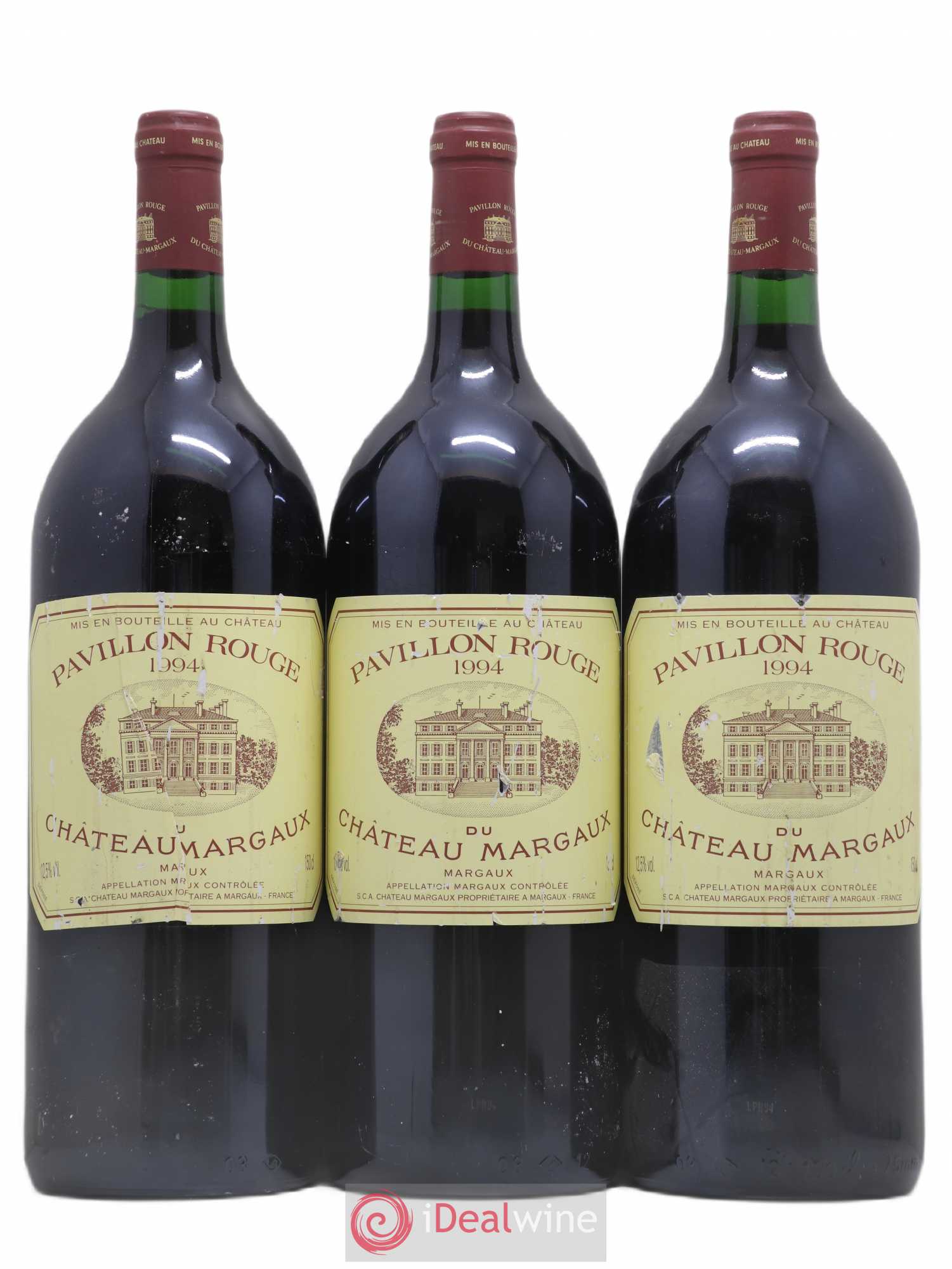 Pavillon Rouge du Château Margaux Second Vin 1994 - Lot de 3 magnums - 0