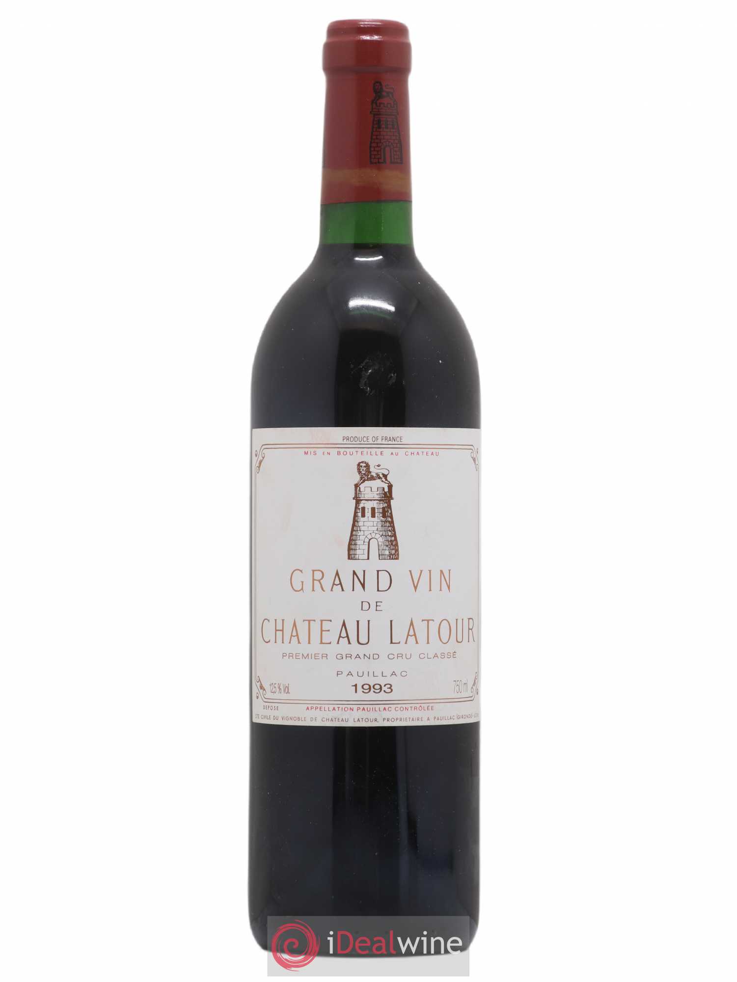 Château Latour 1er Grand Cru Classé 1993 - Lot de 1 bouteille - 0