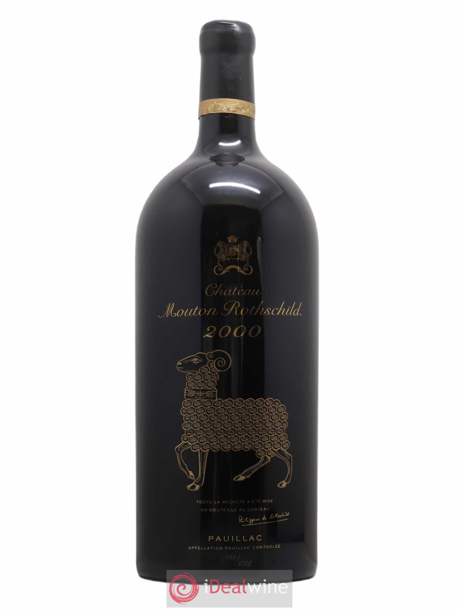 Château Mouton Rothschild 1er Grand Cru Classé 2000 - Lot de 1 jeroboam - 0