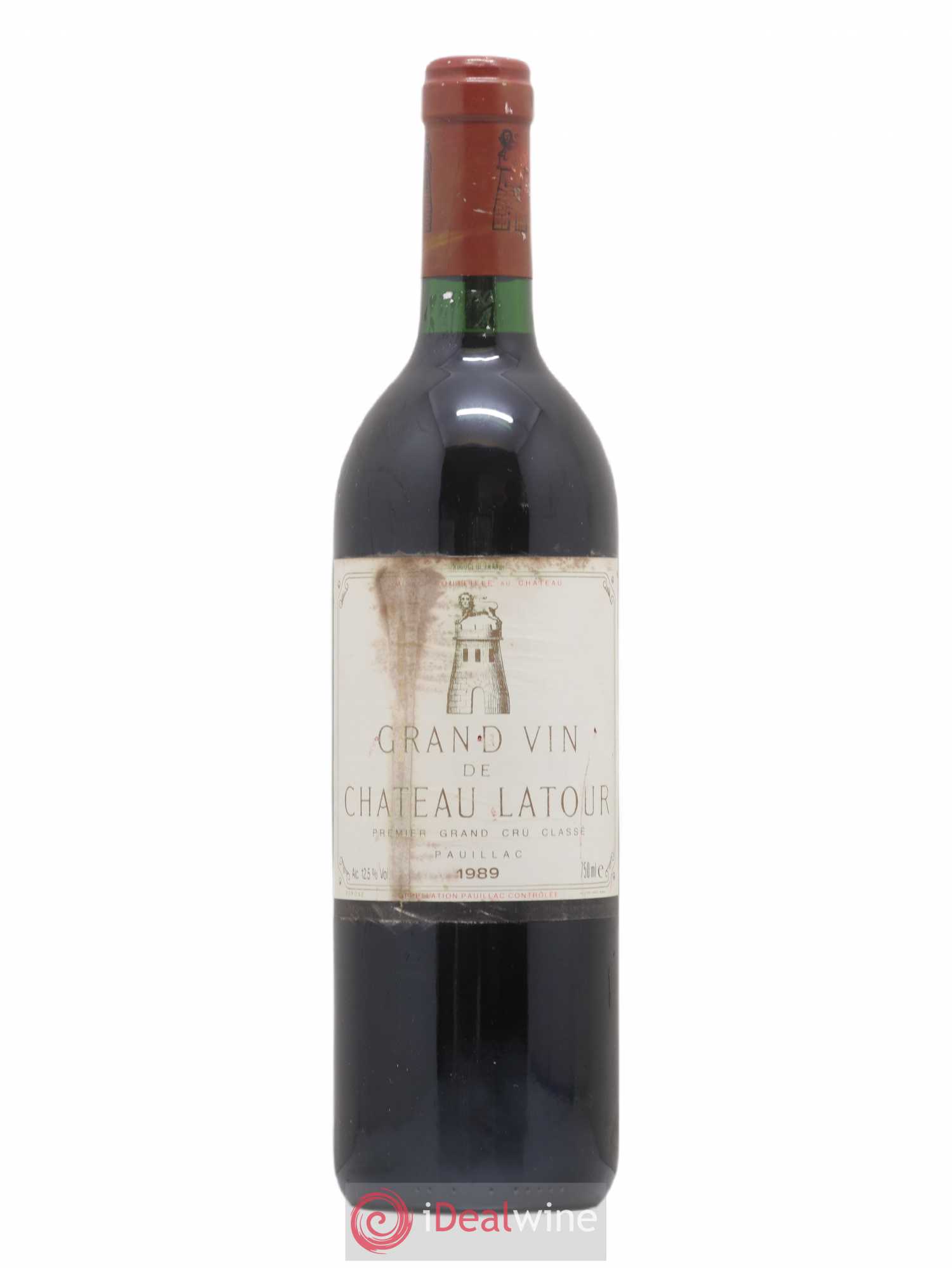Château Latour 1er Grand Cru Classé 1989 - Lot de 1 bouteille - 0