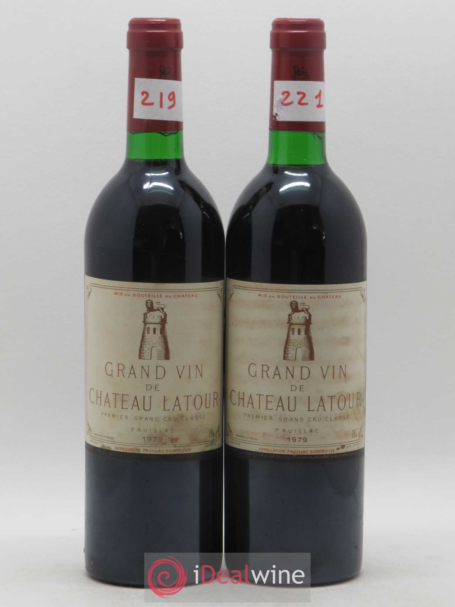 Château Latour 1er Grand Cru Classé 1979 - Lot de 2 bouteilles - 0